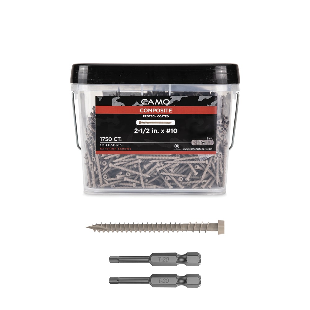 CAMO 0349759 #10 x 2-1/2-in Composite Deck Screws ( 1750 -Per Box )