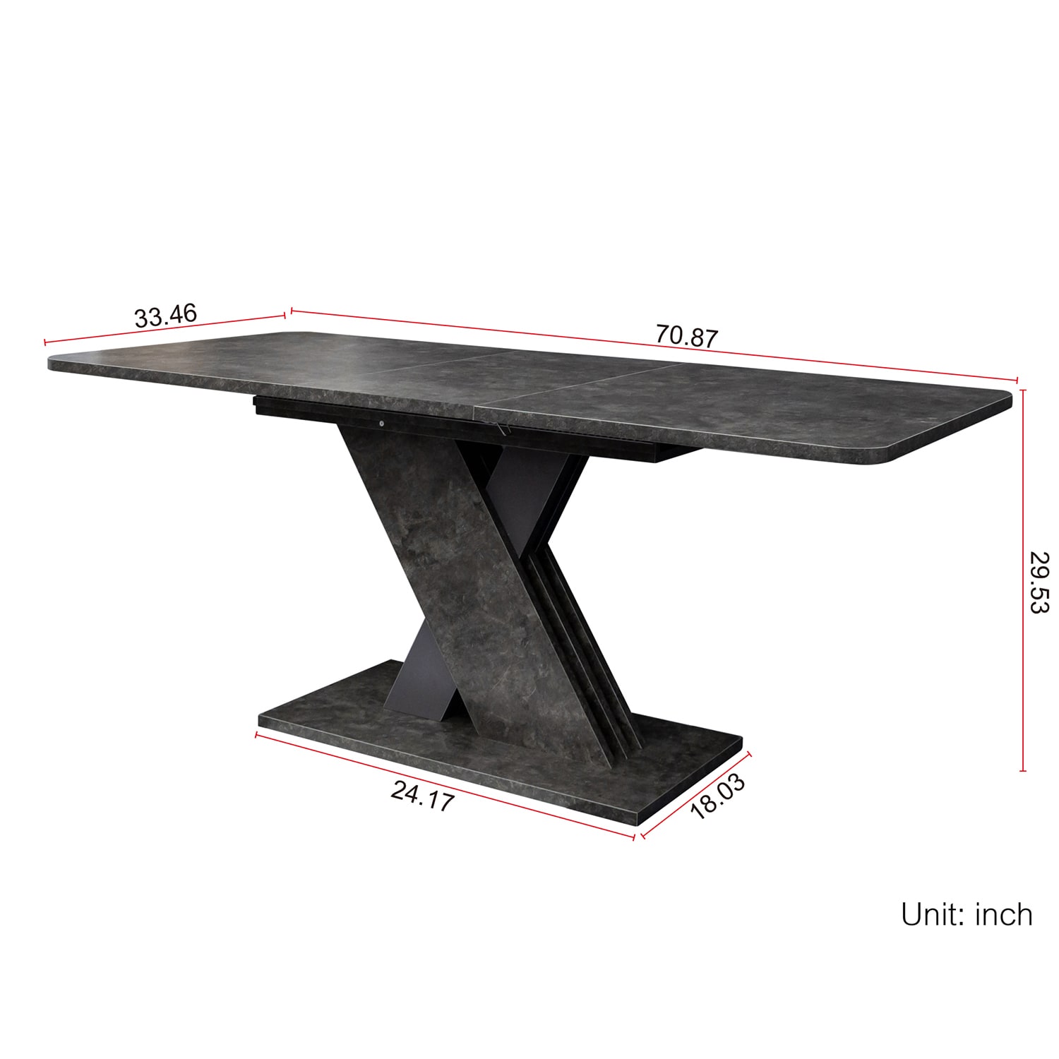 SINOFURN SYA010298GY Dining-Tables - View #5
