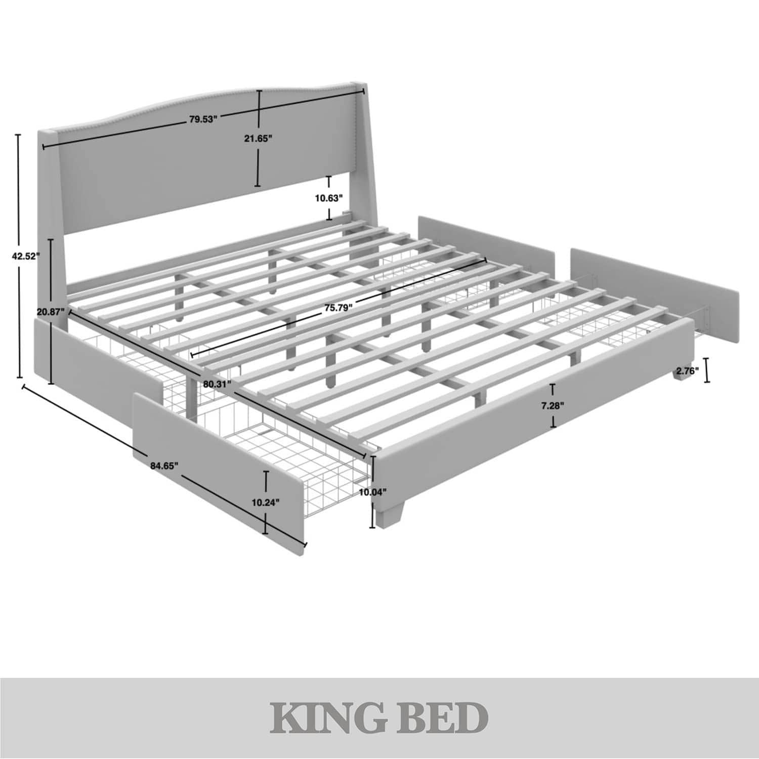 CasePiece C8530KPLS-CGY-LN beds - View #10