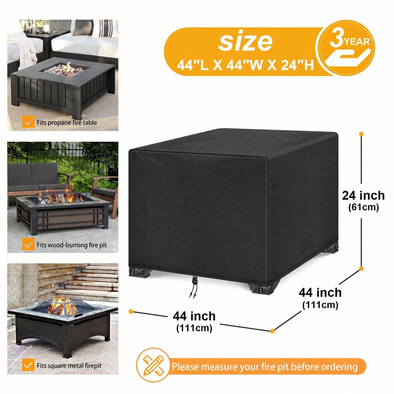 Phyfalip LPF0706P035 Fire-Pit-Covers - View #2
