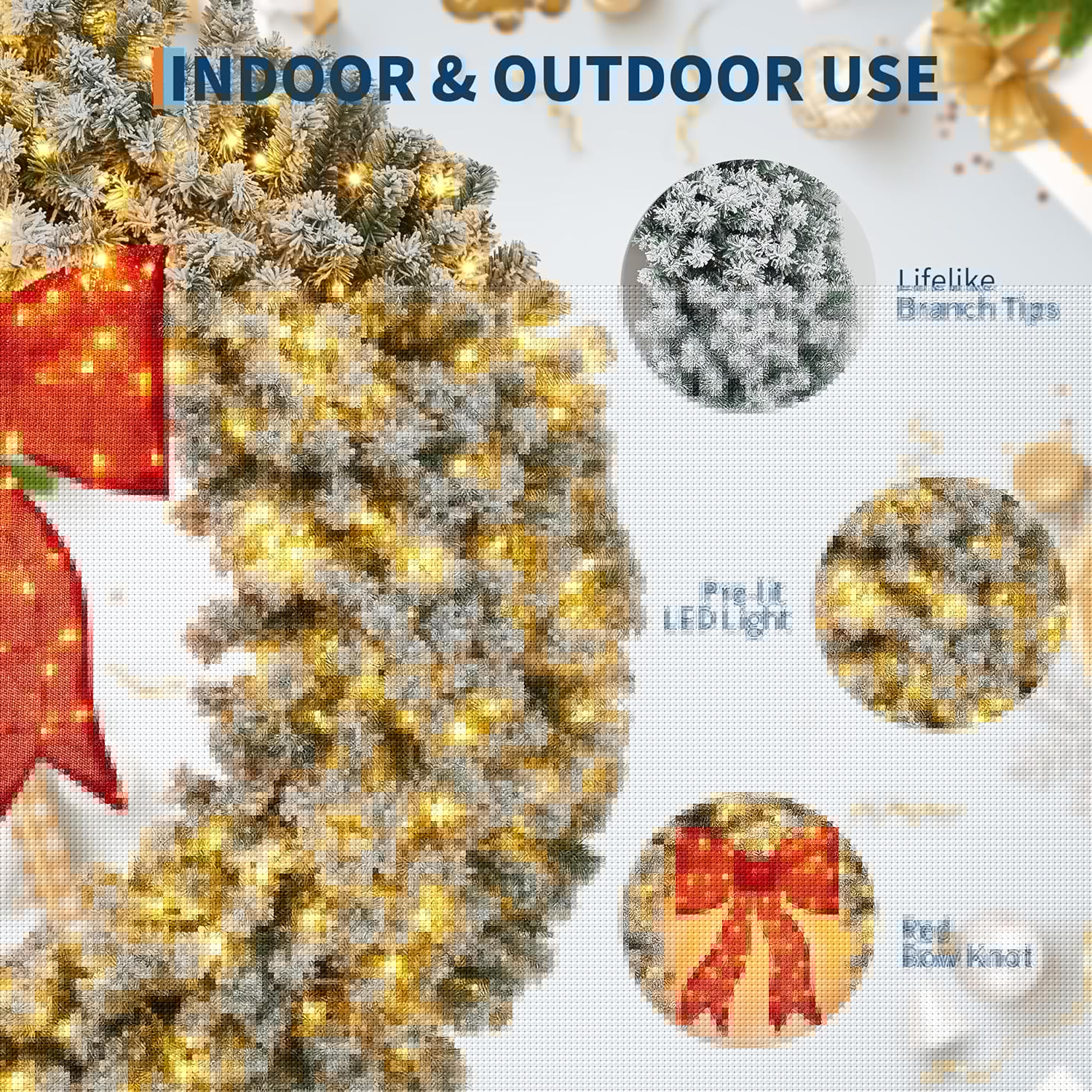 Qeetex LXL-PHK-35HWUTBD Artificial-Christmas-Trees - View #3