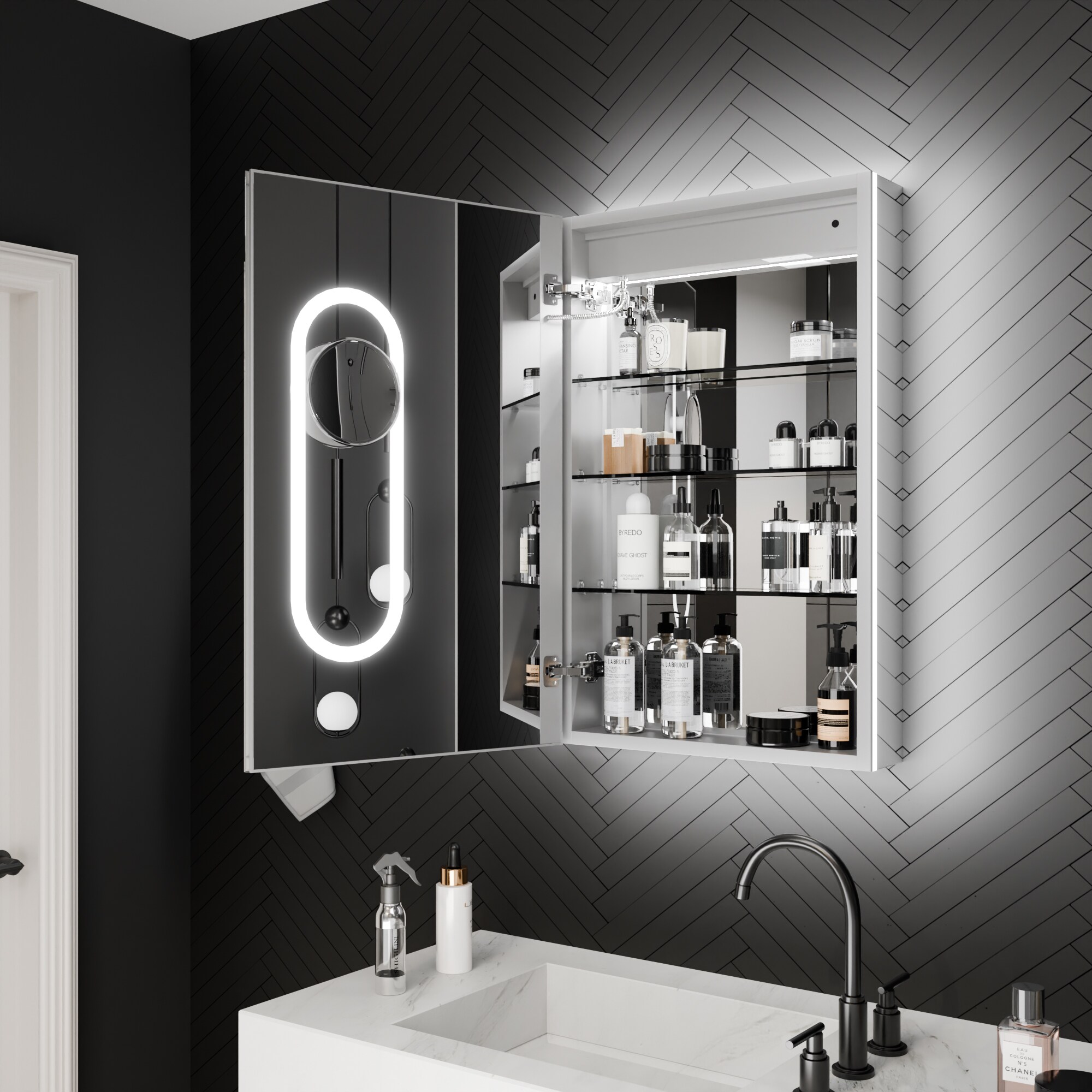ExBrite W7MC2436L Bathroom-Medicine-Cabinets - View #9