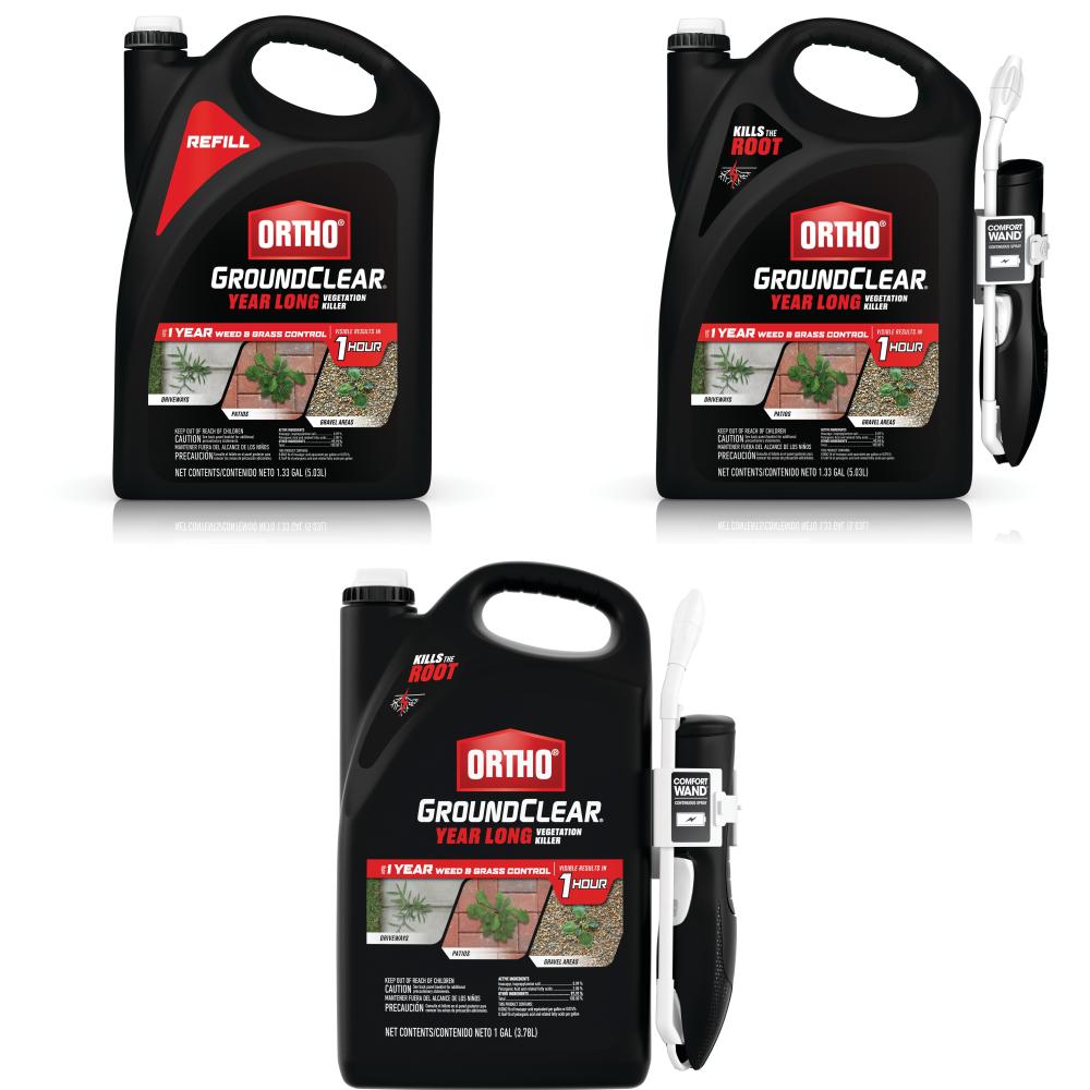 ORTHO  GroundClear Year-Long Weed Control System: Ready-to-Use + Refill Kit