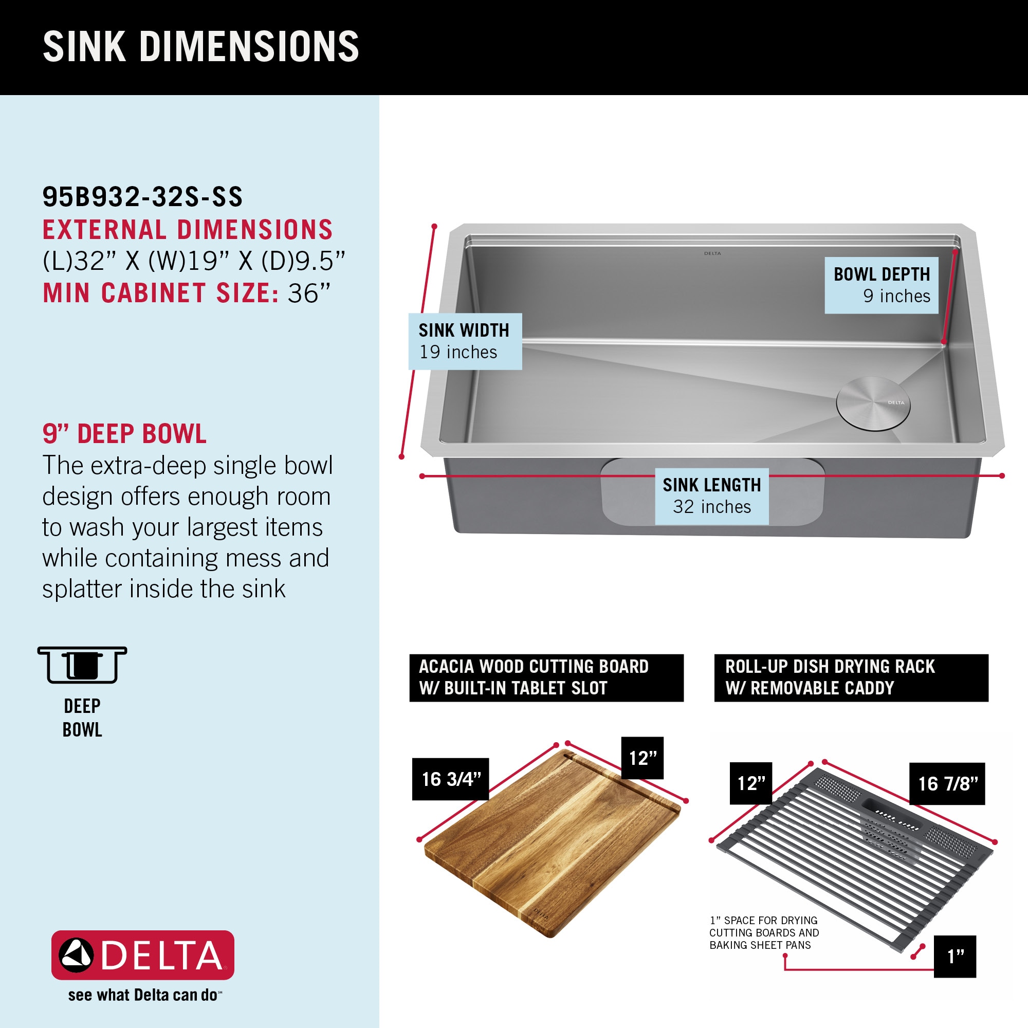 Delta 95B932-32S-SS-B Kitchen-Sinks - View #6