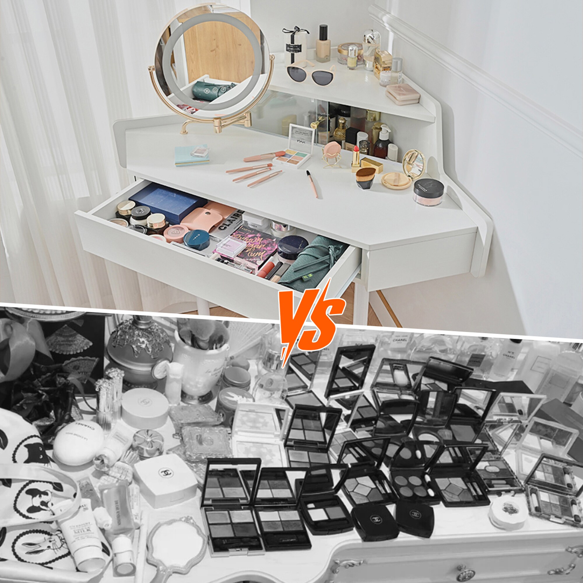 SINOFURN SYD250006WT Bedroom-Vanities - View #4