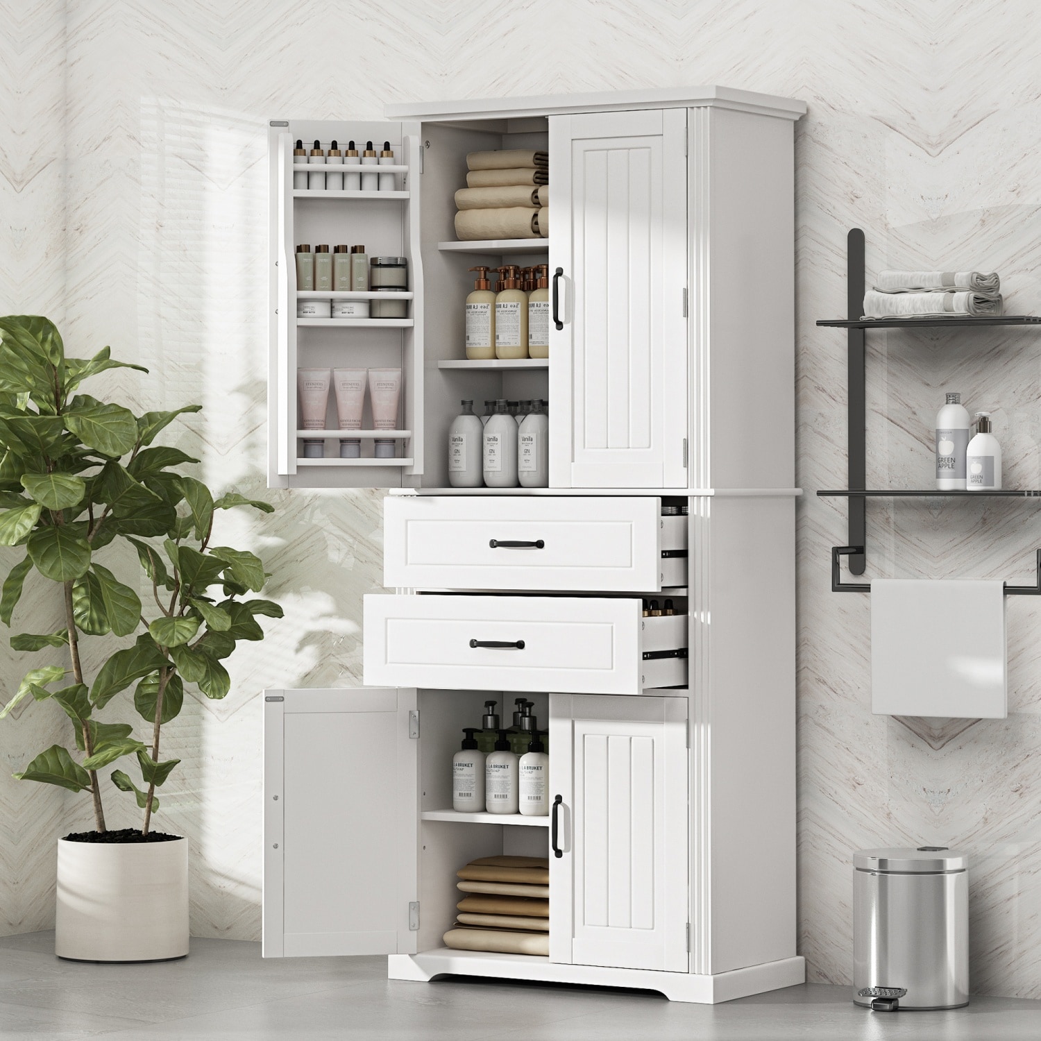 Vanityfus VF-NB-3426K Linen-Cabinets - View #3