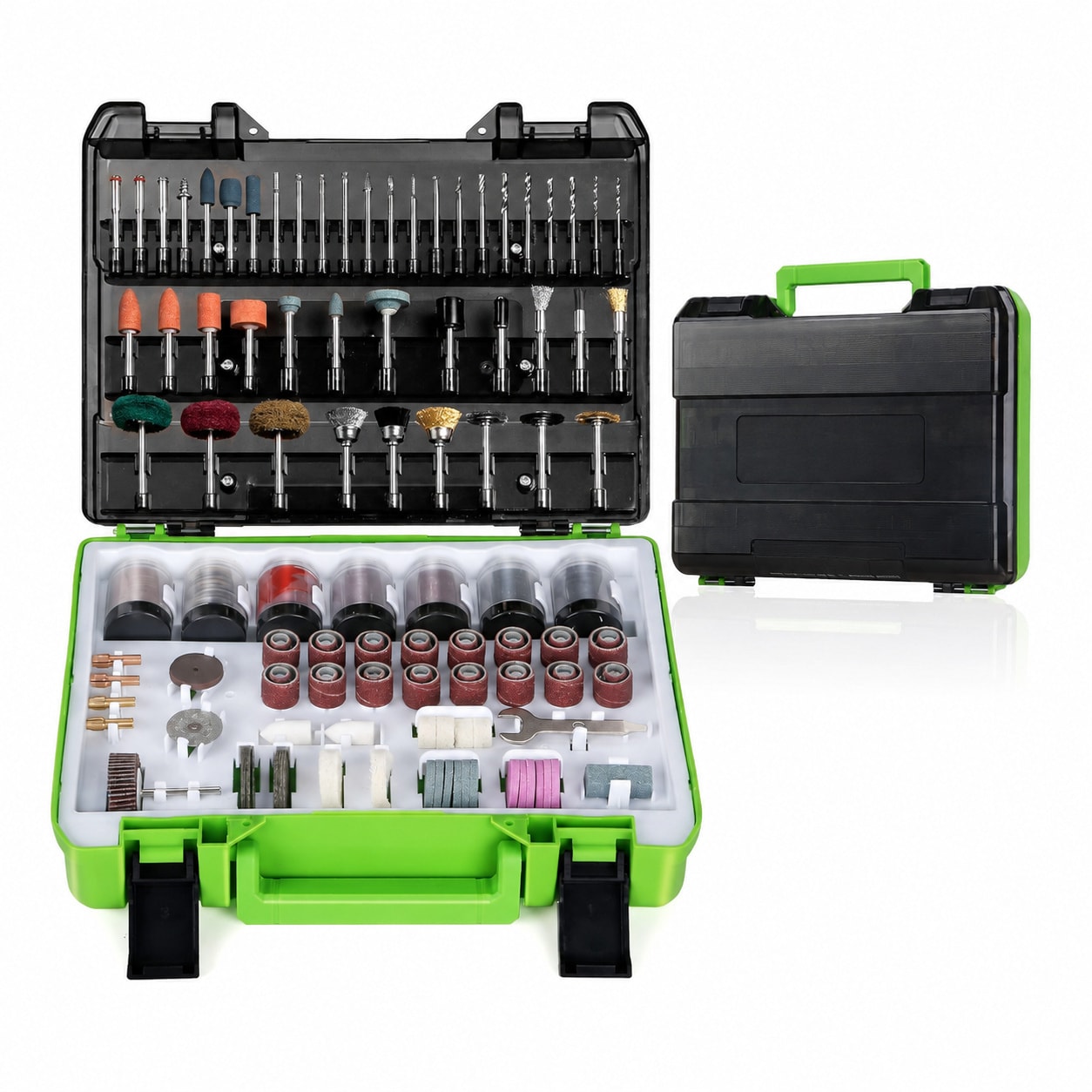 HARDELL 420-Piece Rotary Tool Accessory Kit with 1/8 in Shanks for Cutting Sanding Grinding Engraving Carving and Polishing Compatible with Most Rotary Tools