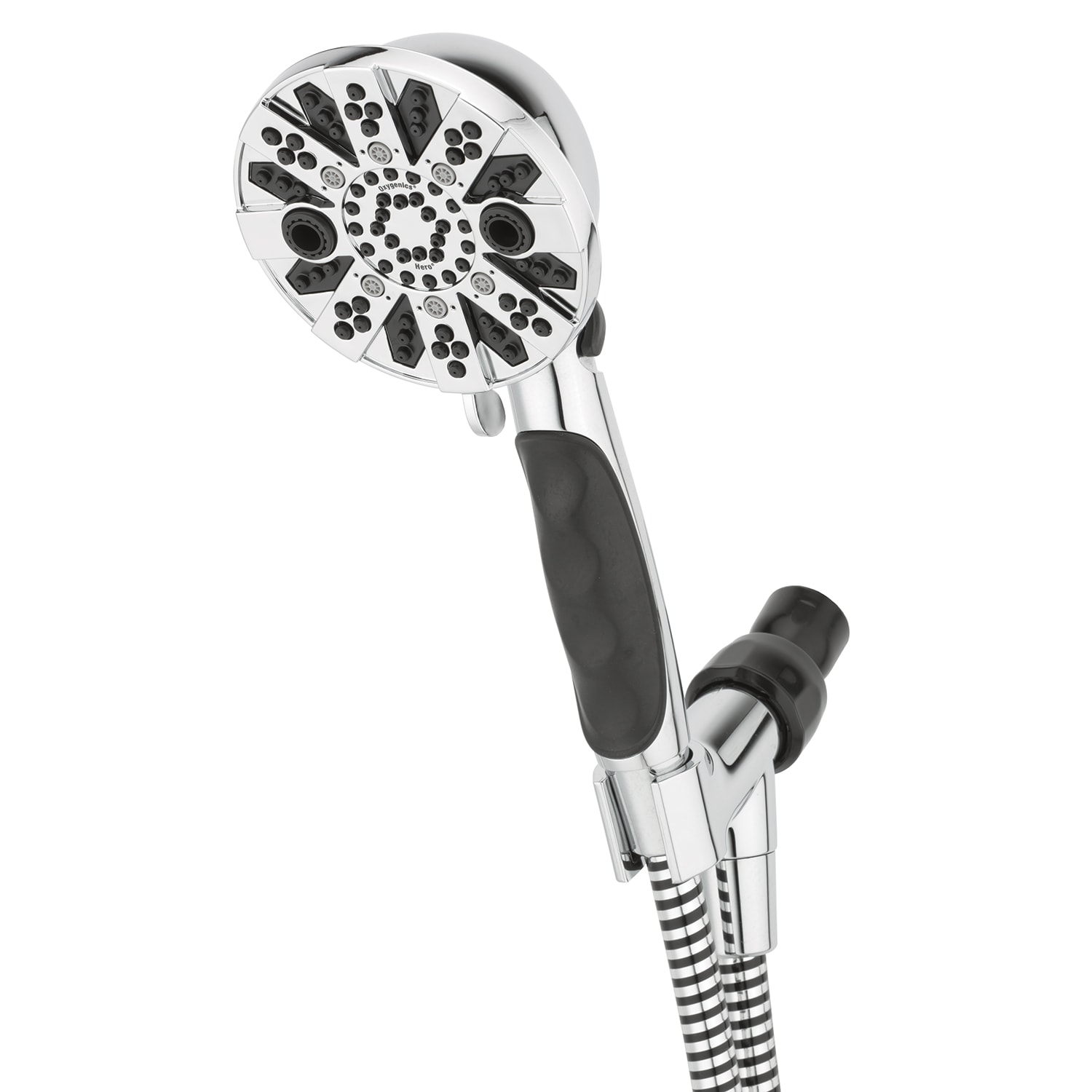 Oxygenics 96188 Hero 7.0 -Spray Chrome 4.25-in Round Handheld High Pressure Shower Head 1.8 GPM