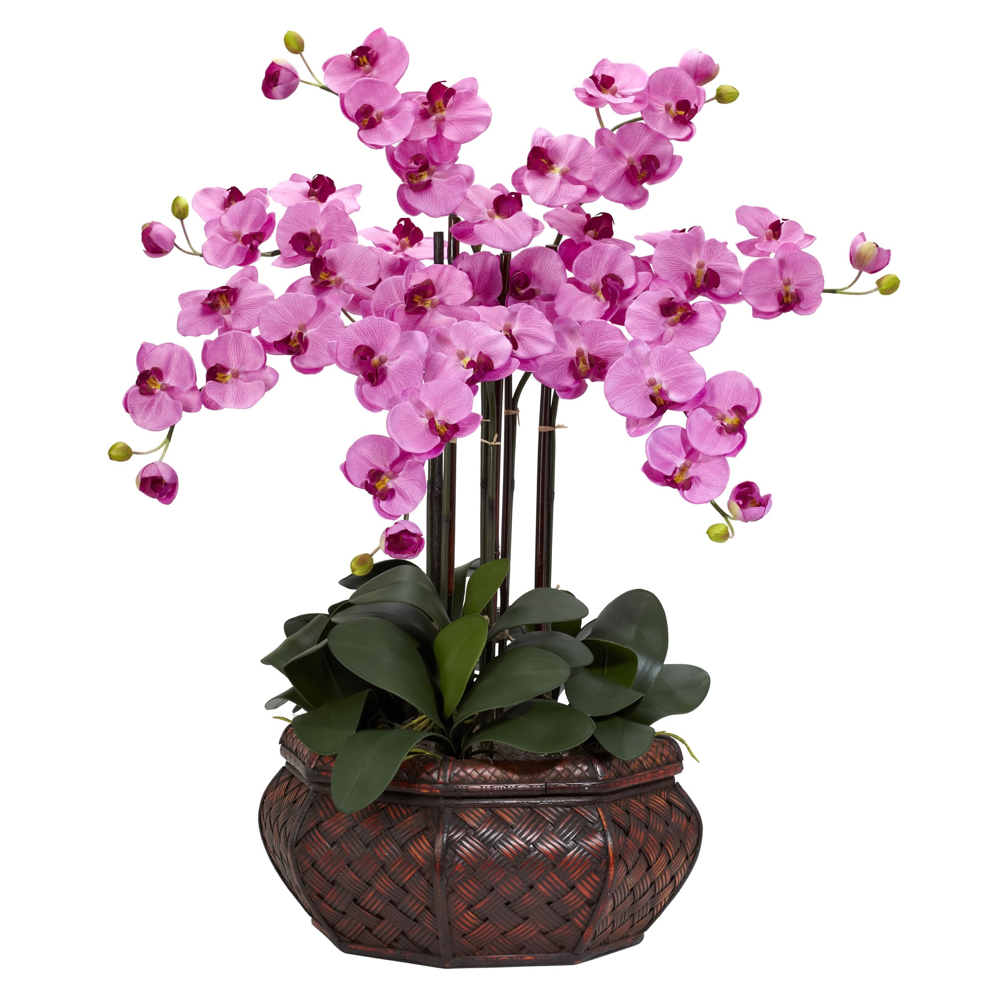 Nearly Natural 30-in Mauve Indoor Silk Artificial Flower at Lowes.com