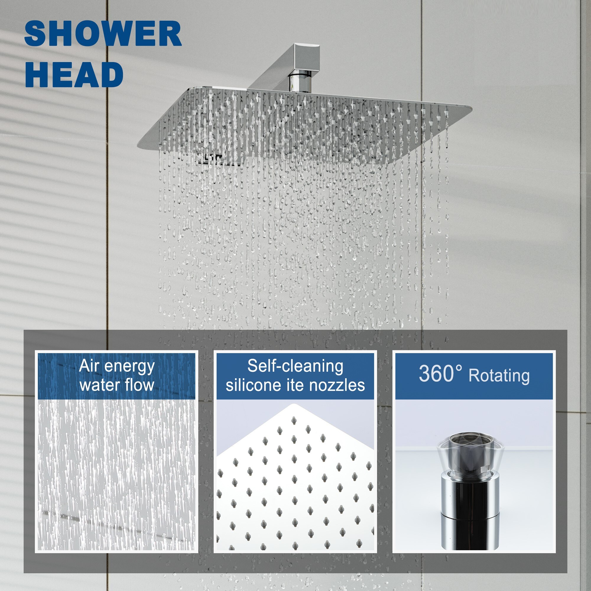 Mondawe WF1365C-2C Showerhead-Bar-Panels - View #3