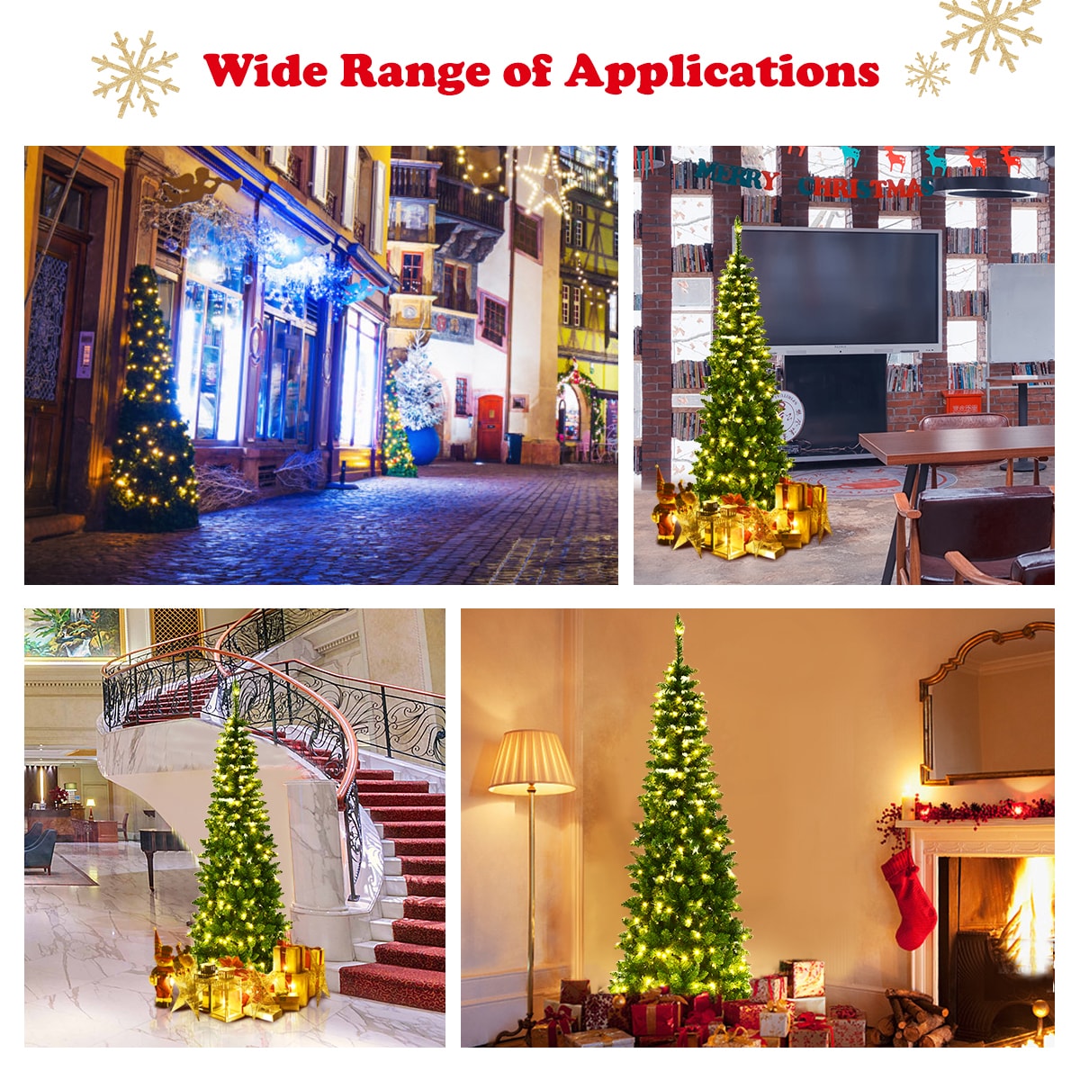 Costway CM22071 Artificial-Christmas-Trees - View #5