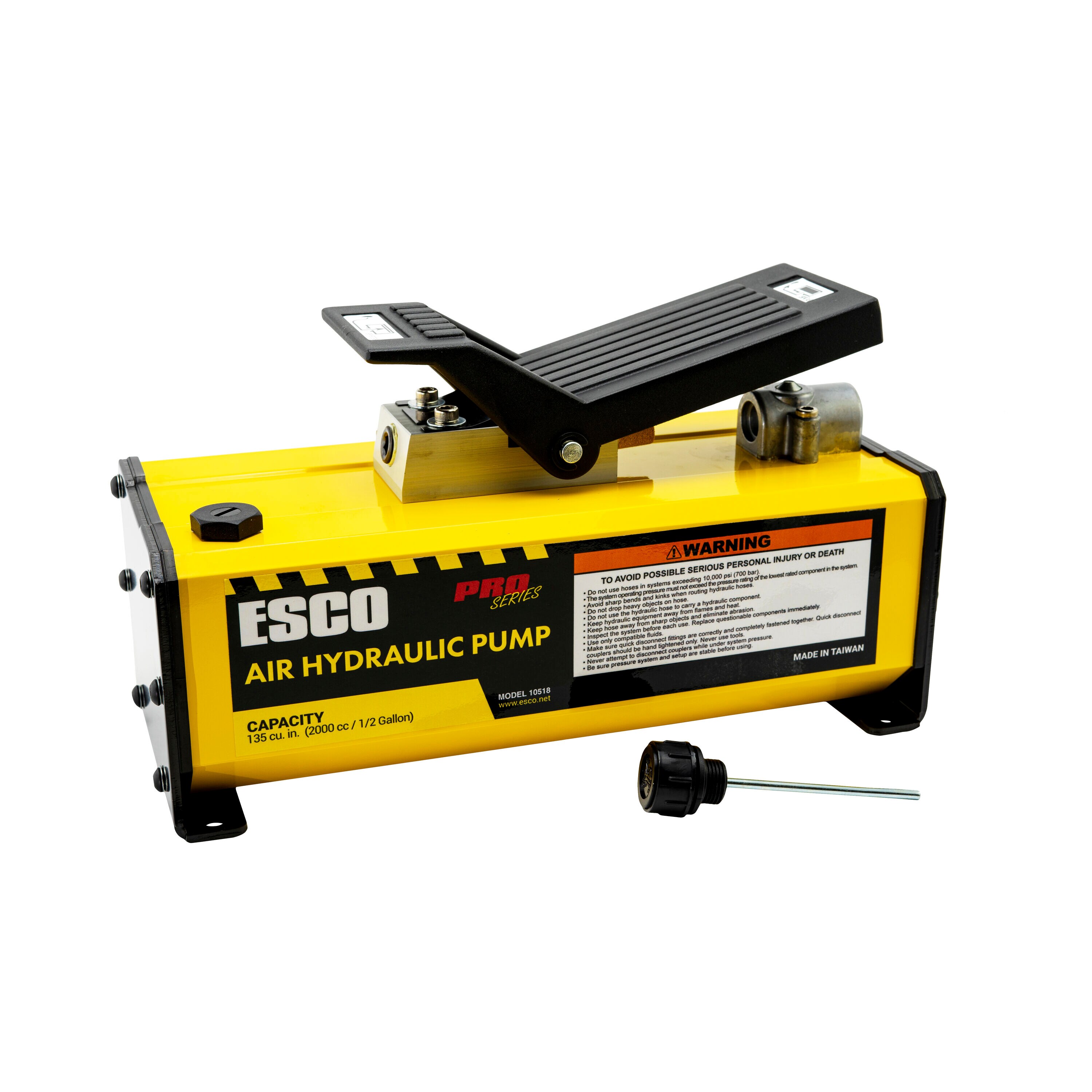 ESCO Yellow 10-Tons Steel Hydraulic Portable jack in the Jacks ...