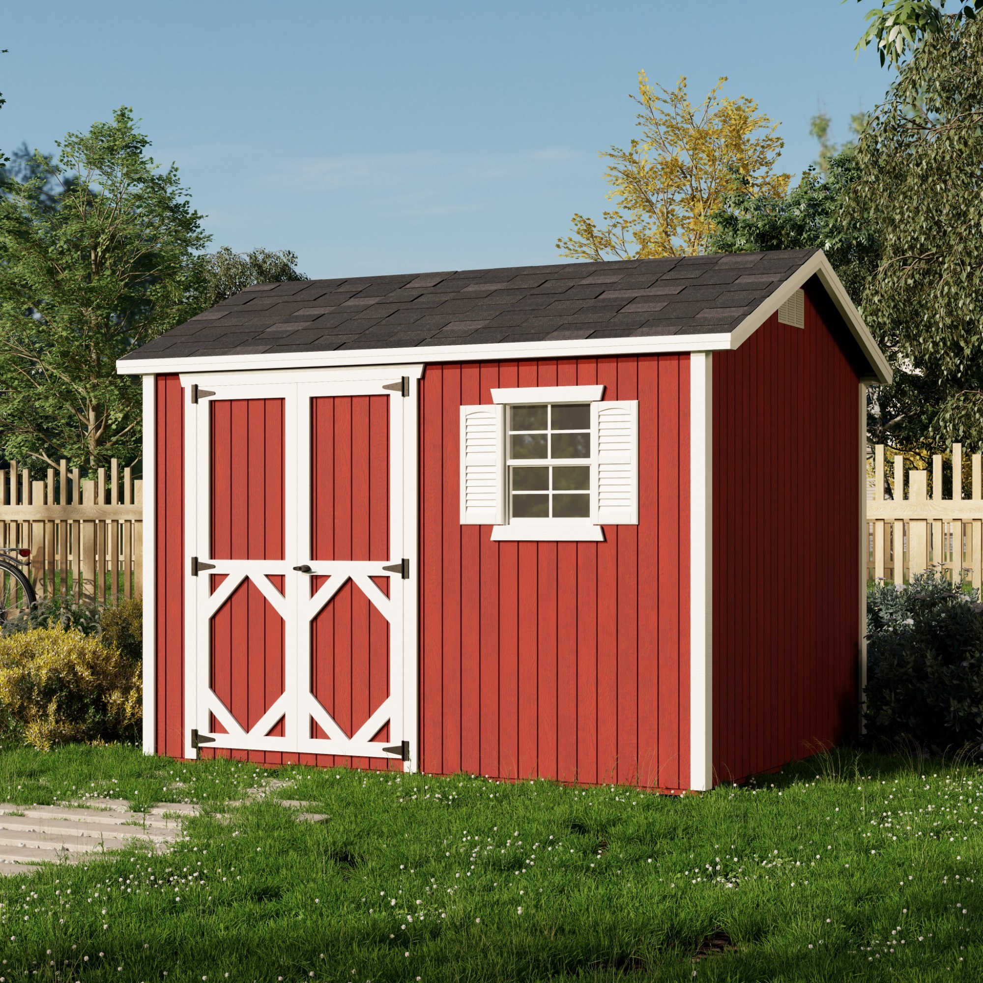 Little Cottage Co 8X10 CWS-PC Wood-Storage-Buildings - View #2