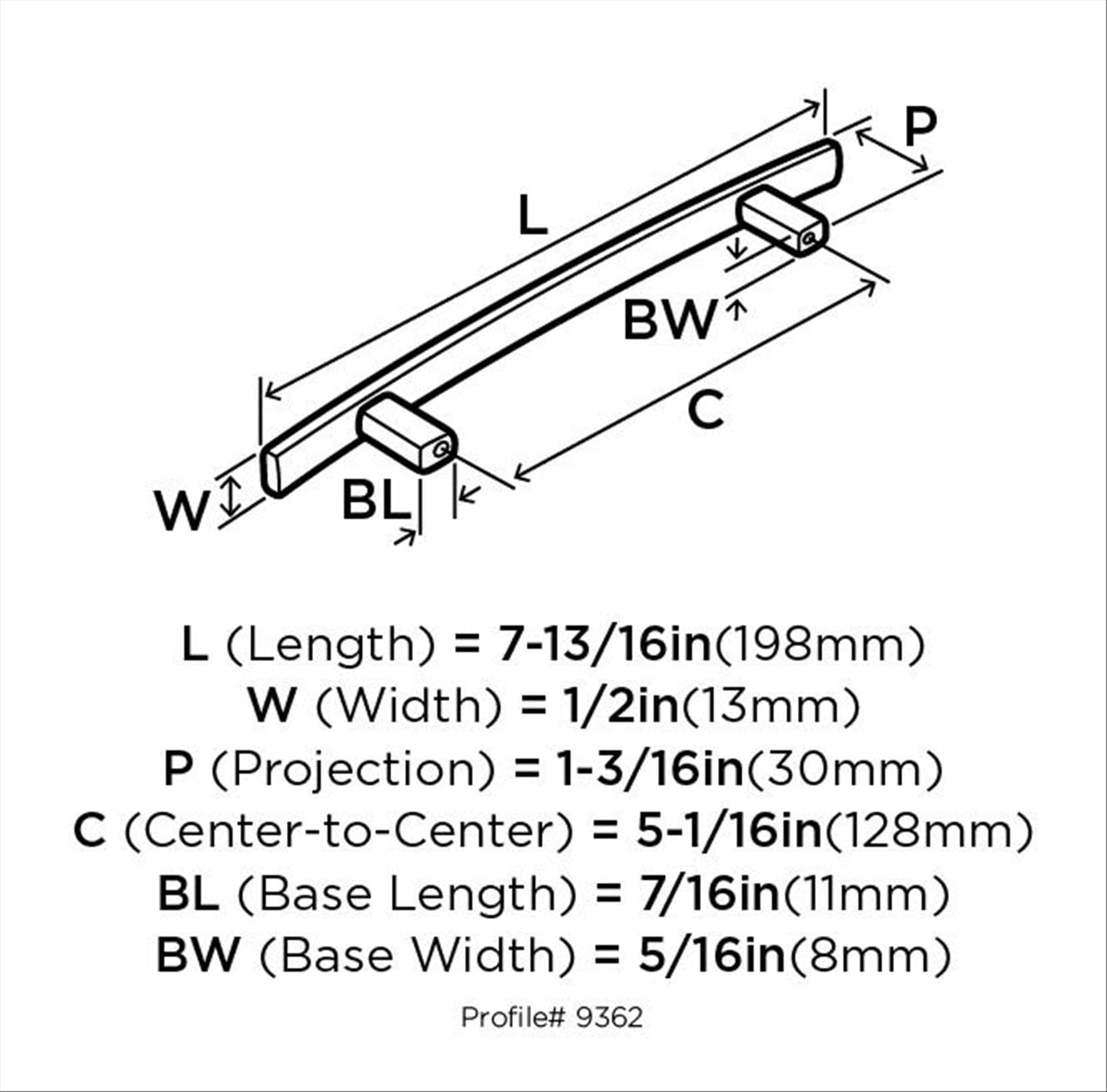 Amerock BP9362G10 Cabinet-Pulls - View #12