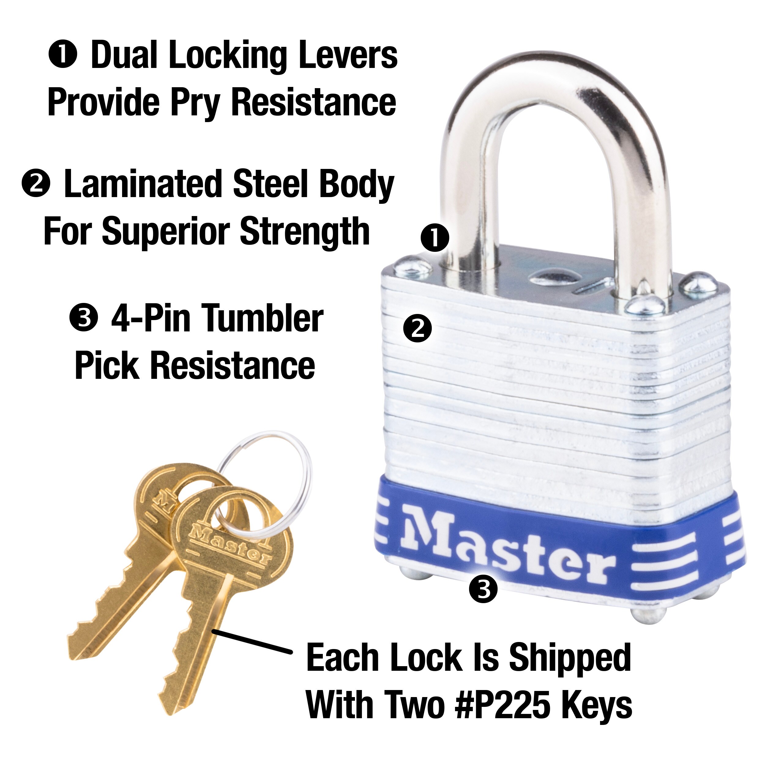 Master Lock 7KA-P225 Padlocks-Locks-Cables - View #5