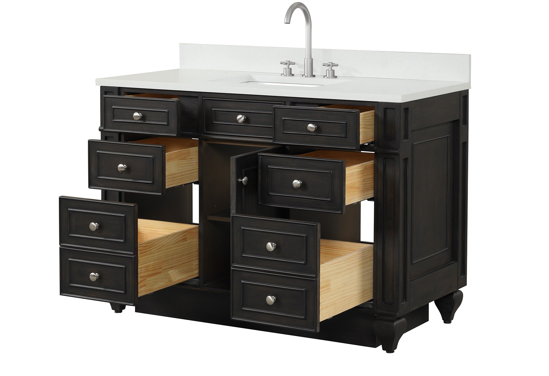 Design Element WN-48-BR Bath-Vanity-Combo - View #7