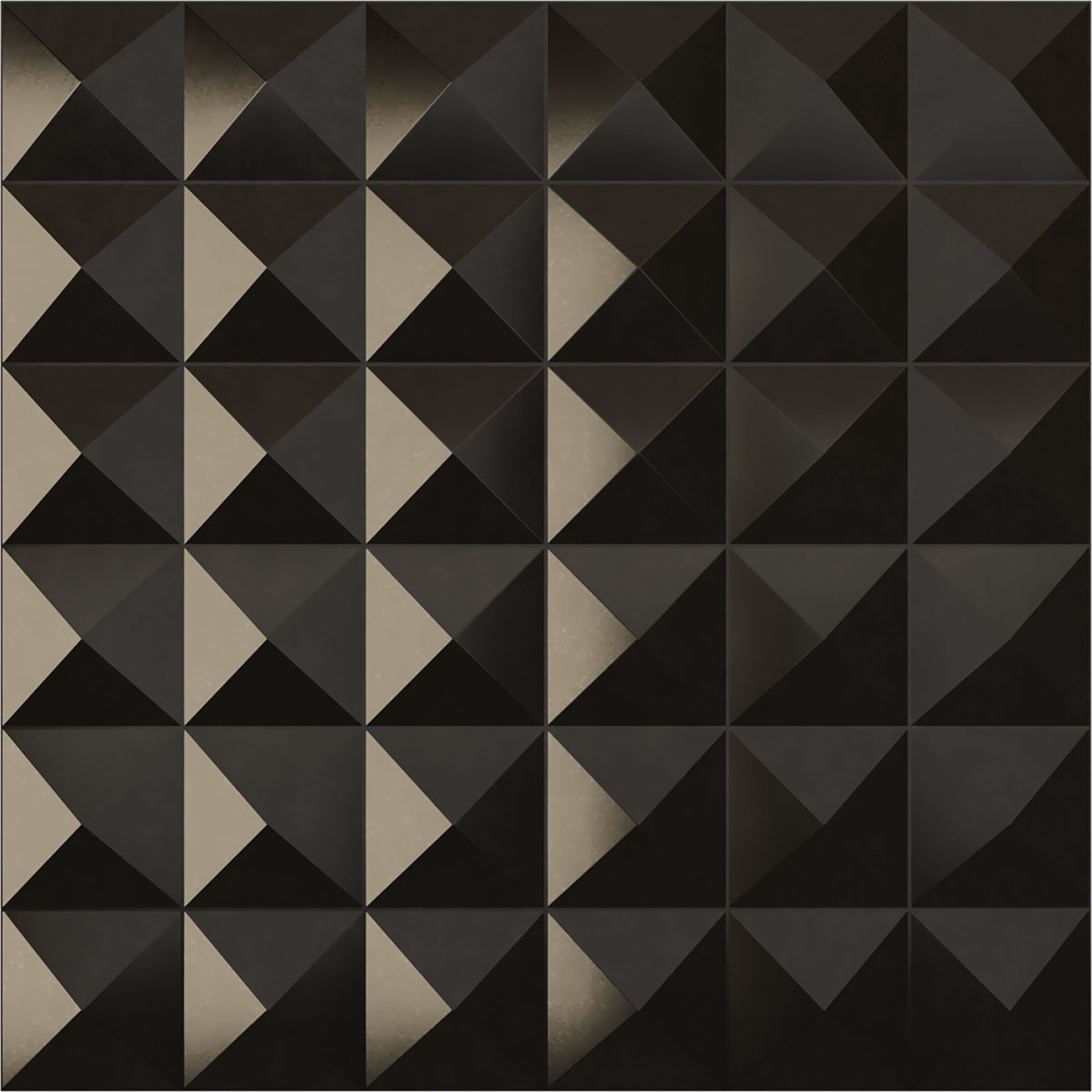 Ekena Millwork WP20X20DAECA 19-5/8-in x 19-5/8-in Embossed Paintable/Stainable Black PVC Geometric Wall Panel ( 2.67-sq ft )
