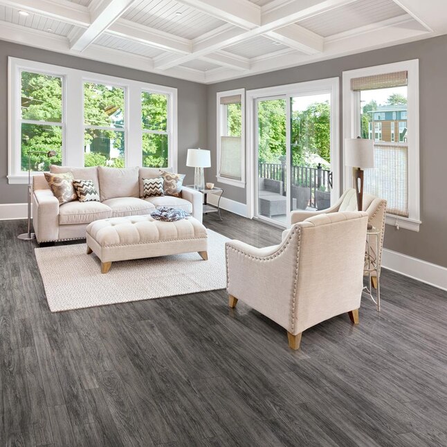 Congoleum ArmorCore Oak Run 12-ft W Cut-to-Length Yukon Sky Wood Look Low-Gloss Finish Sheet Vinyl Congoleum ArmorCore Oak Run 12-ft W Cut-to-Length Yukon Sky Wood Look Low-Gloss Finish Sheet Vinyl