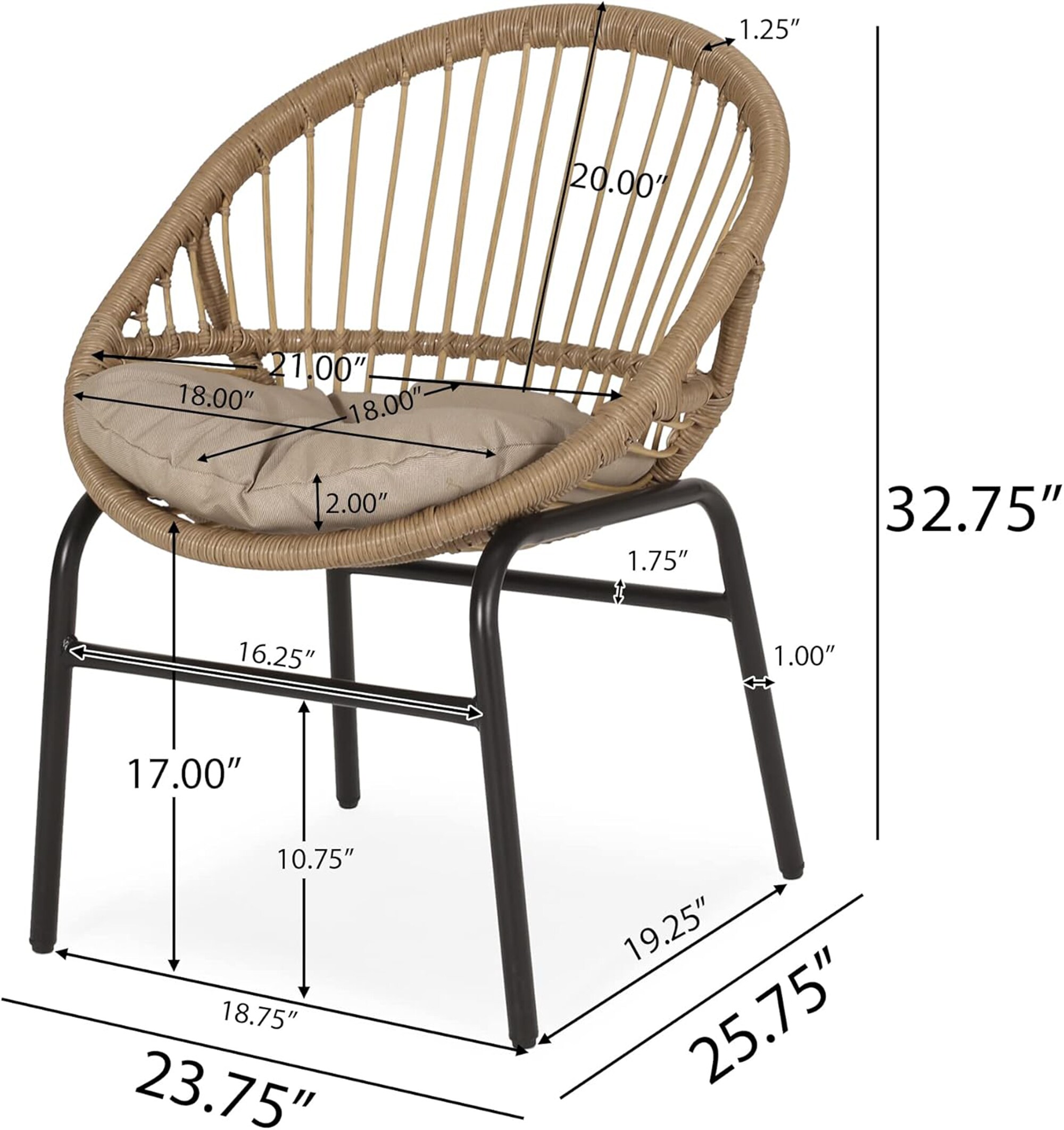 SINOFURN SYF770009BN Patio-Chairs - View #3