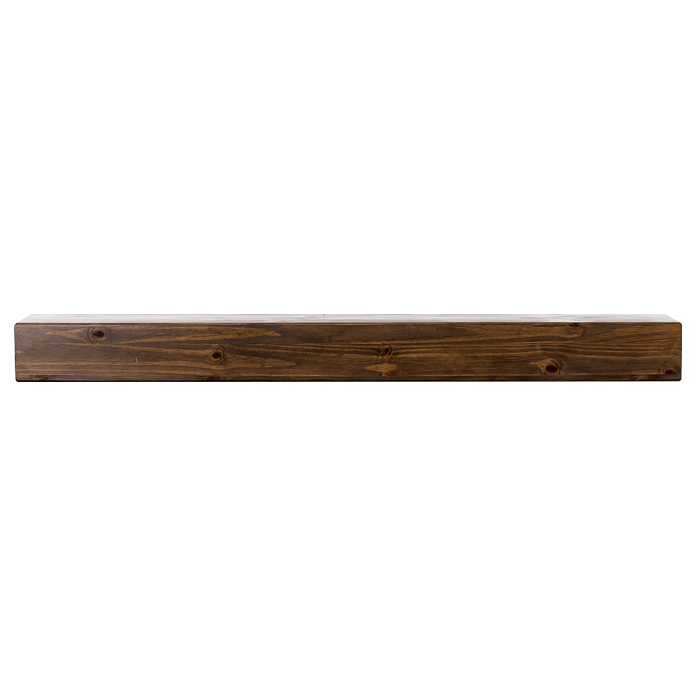 Mantels Direct 60-in W x 5.5-in H x 8-in D Mocha Pine Hollow Modern Fireplace Mantel AUSTIN-60-MCH Sansujyuku sansujyuku.com