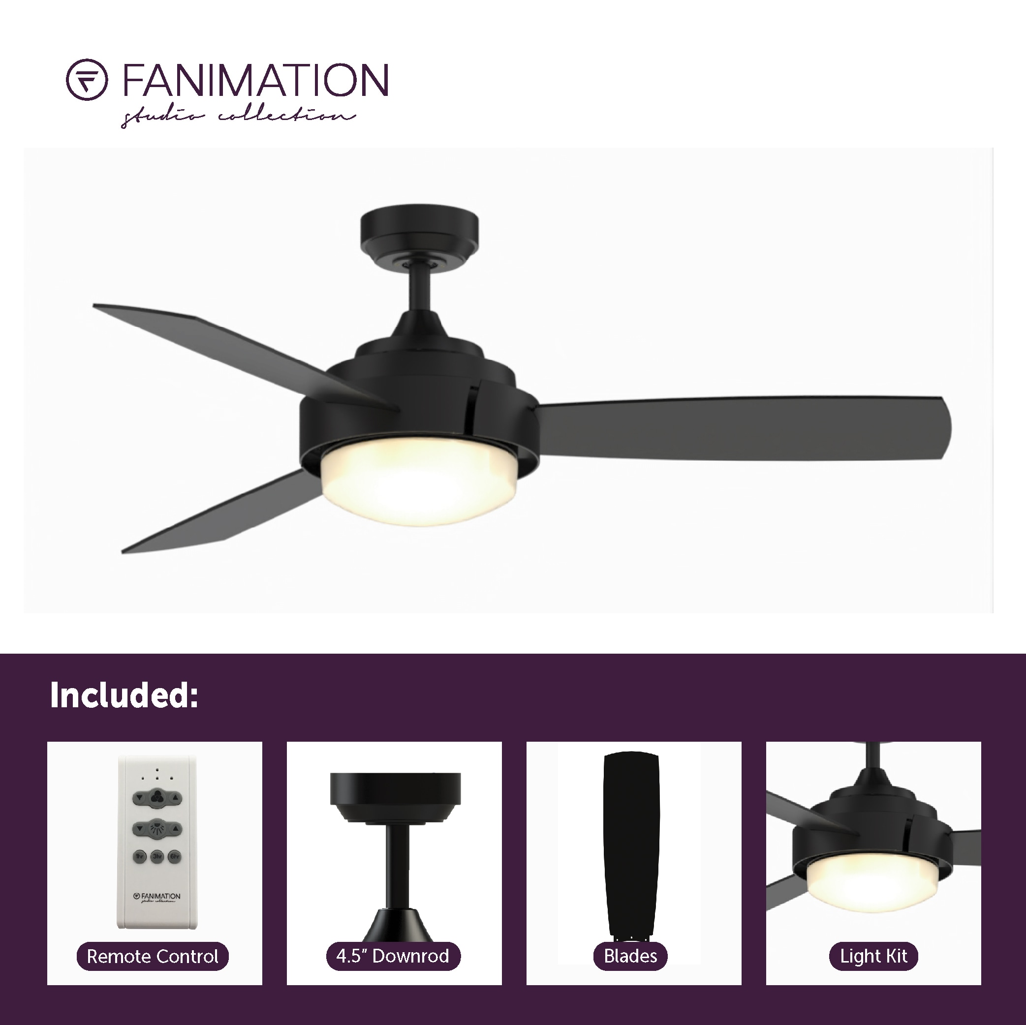 Fanimation Studio Collection LP8081BLBL Ceiling-Fans - View #7