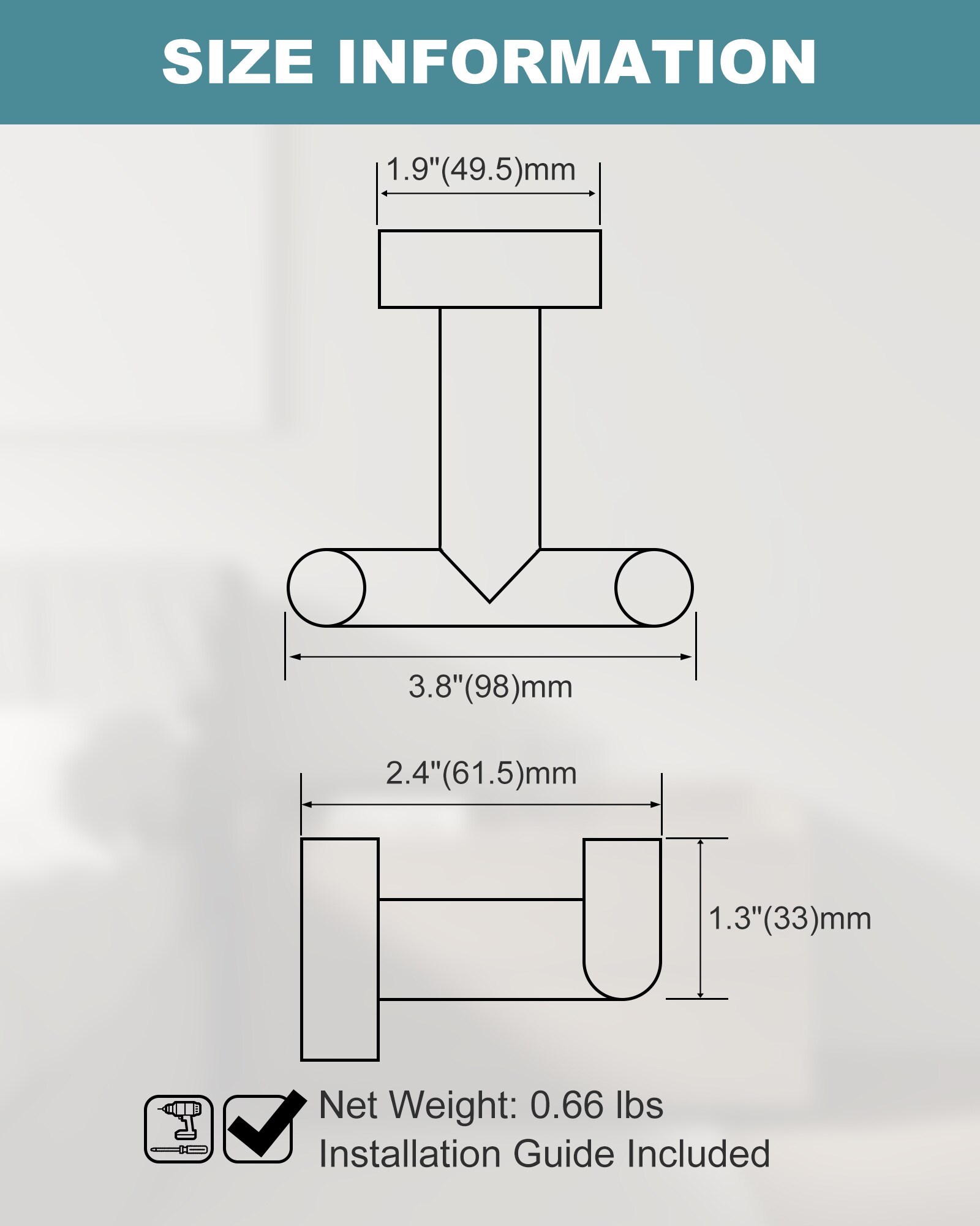WOWOW 483307GB Robe-Hooks - View #7