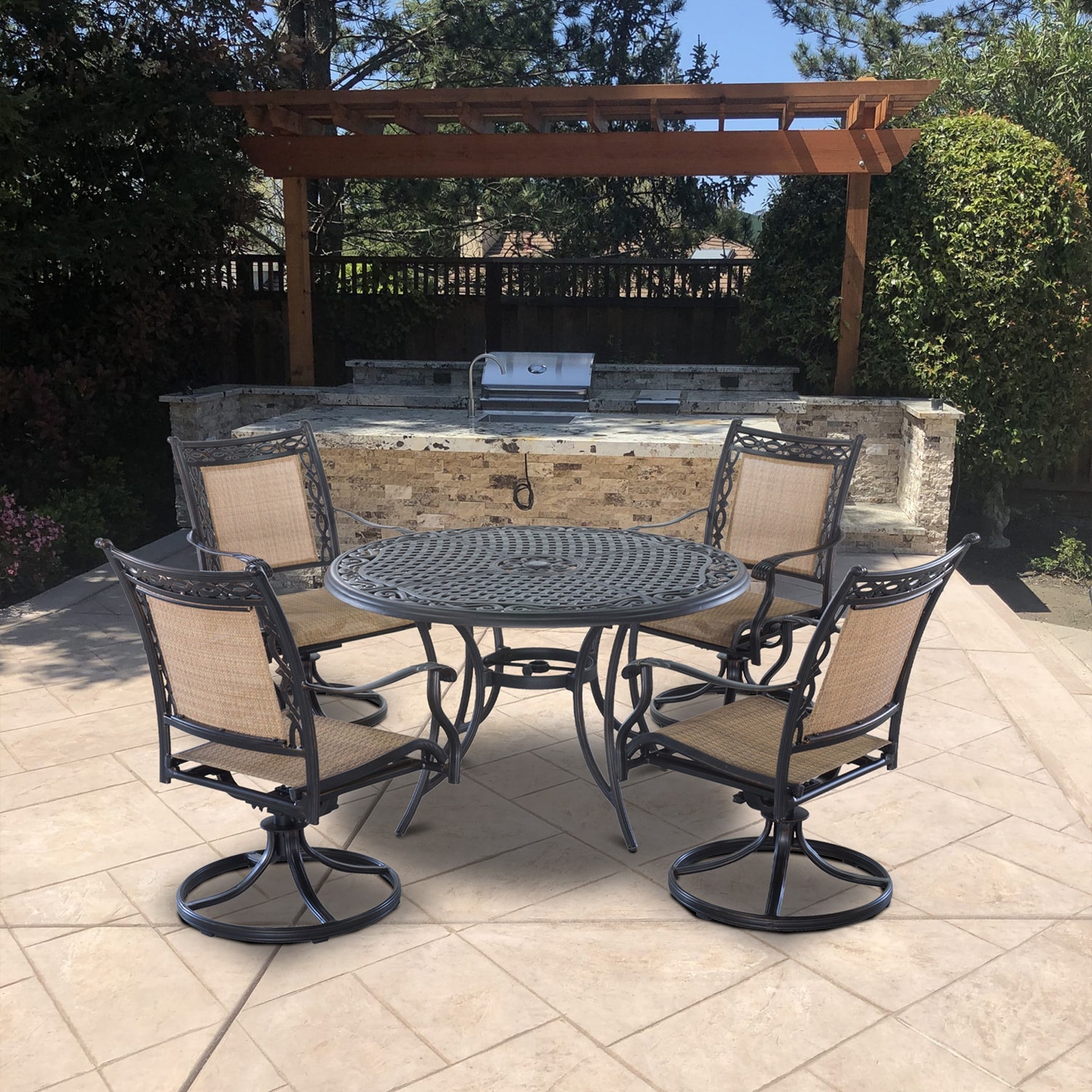 Mondawe 21OD14107BK-5 Patio-Dining-Sets - View #3