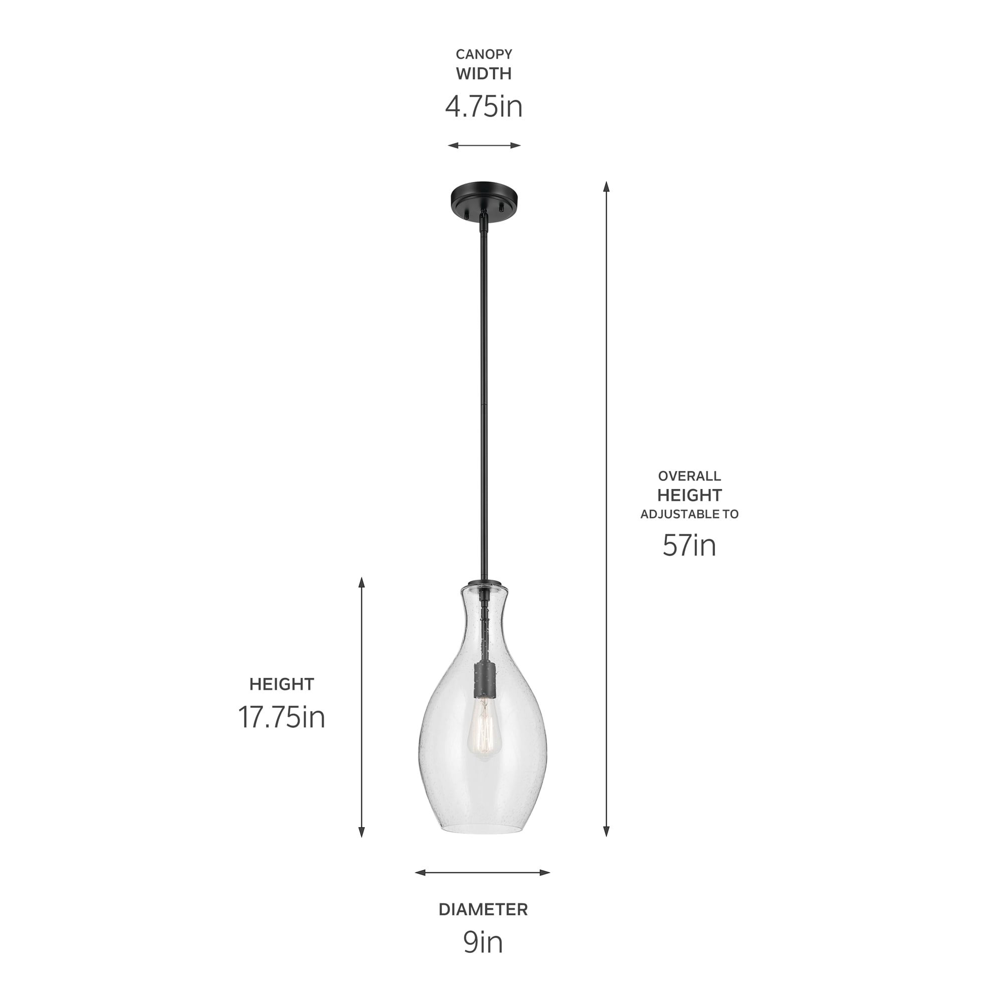 Kichler 42047BKCS Pendant-Lights - View #4