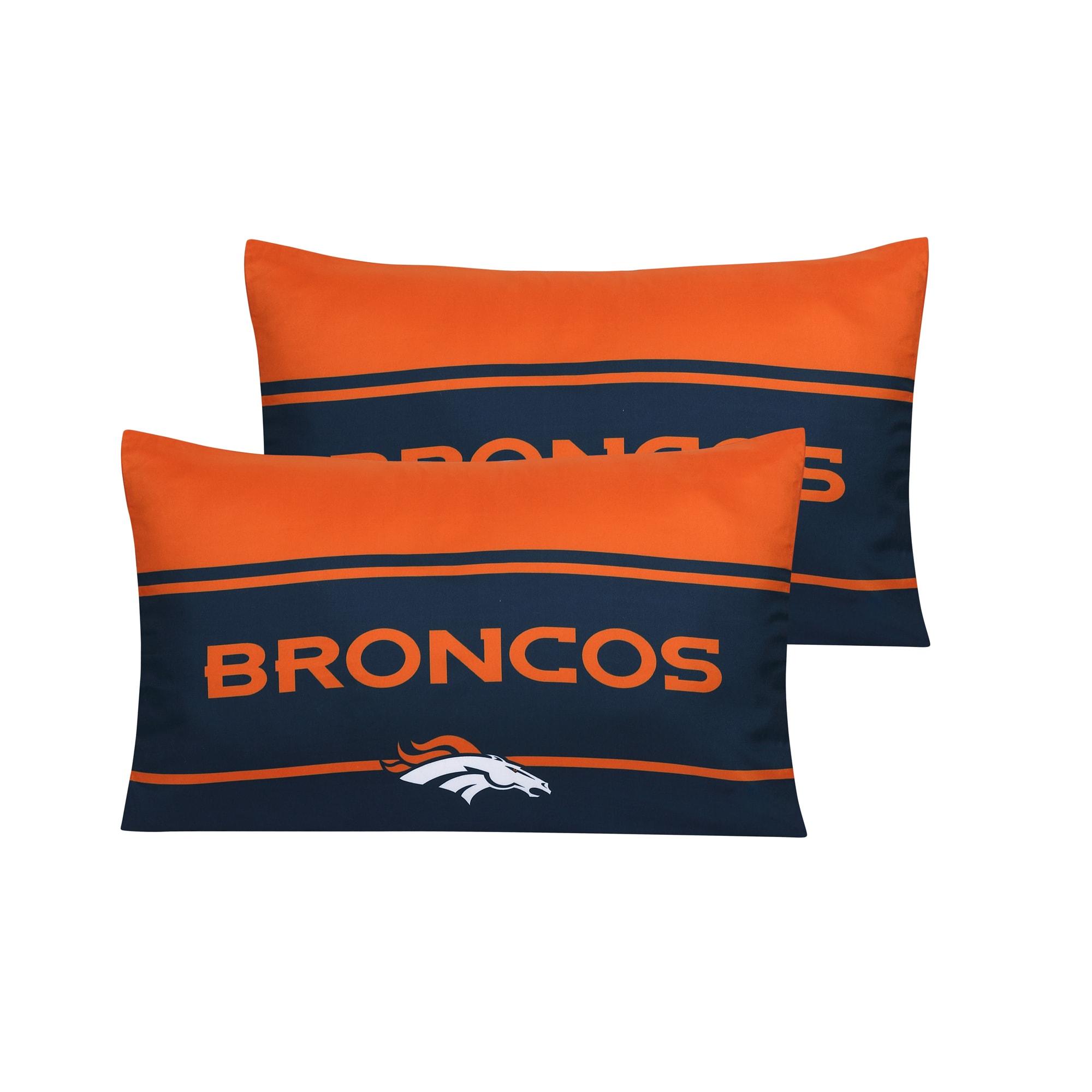 Northwest The Company Officially Licensed NFL Denver Broncos Queen Bed in a  Bag Set, 86 x 86