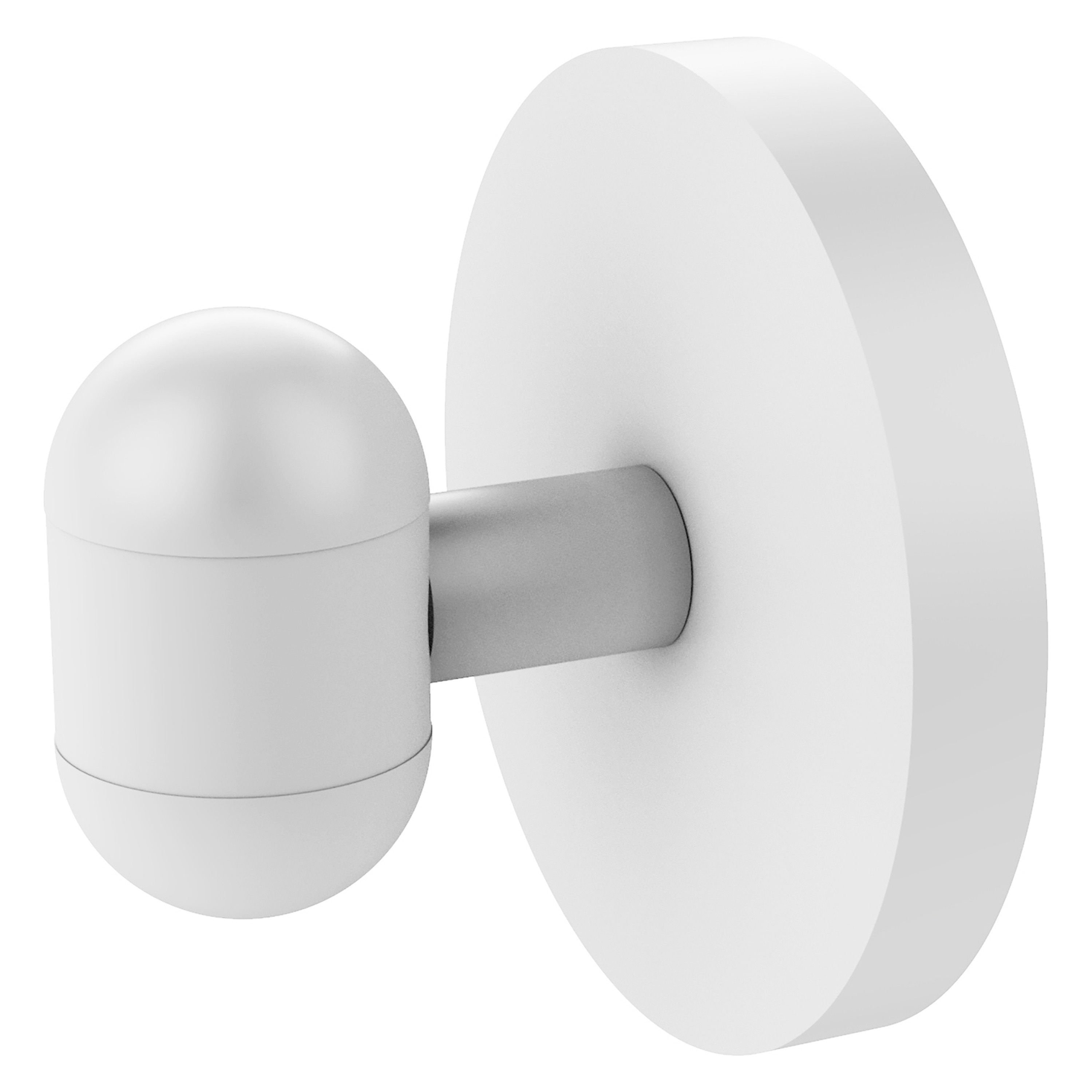 Allied Brass TA-20-WHM Tango Matte White Single -Hook Wall mount Towel Hook