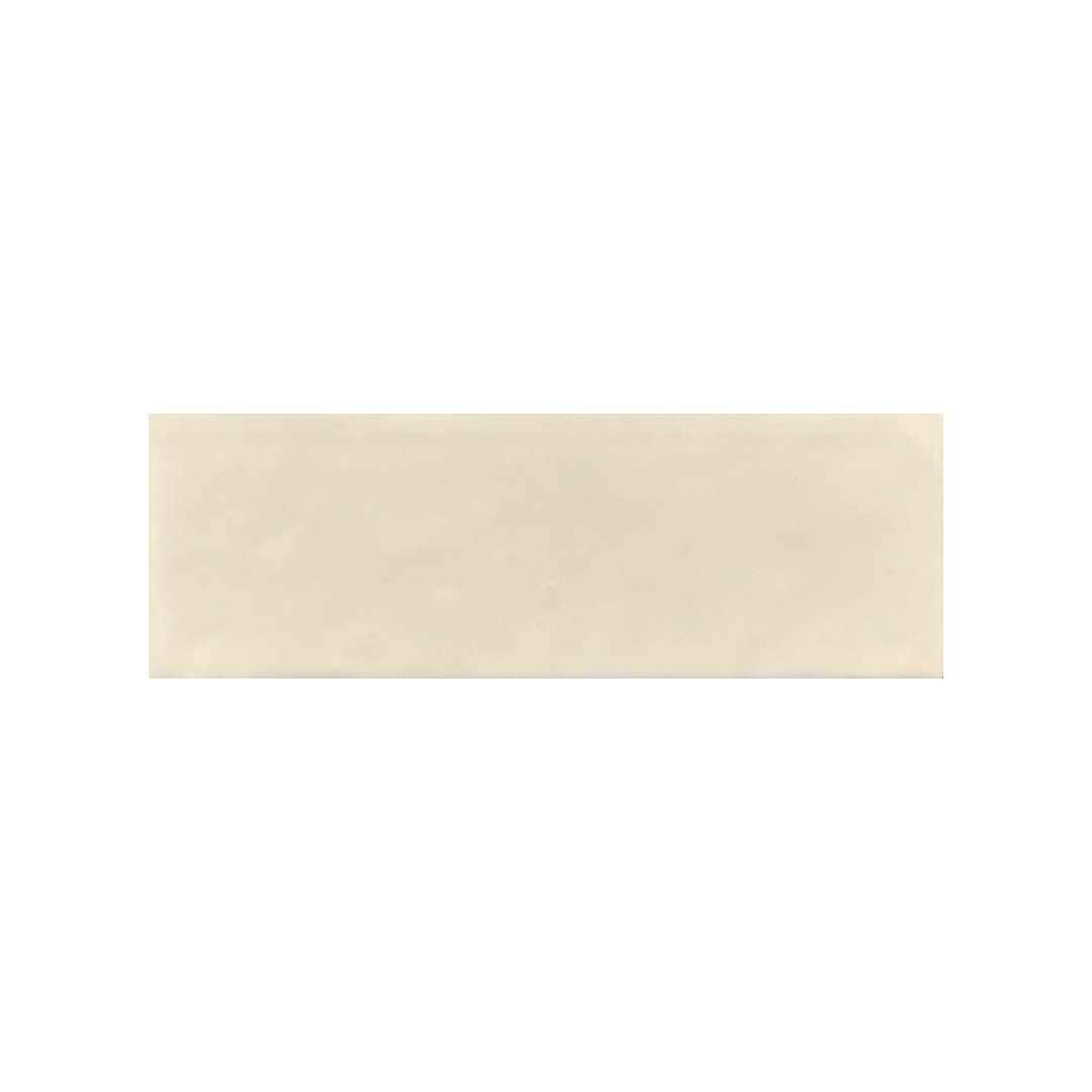 The Tile Life SGREE0206CR Sample- Galileo Crema 2-in x 6-in Glossy Porcelain Subway Wall Tile