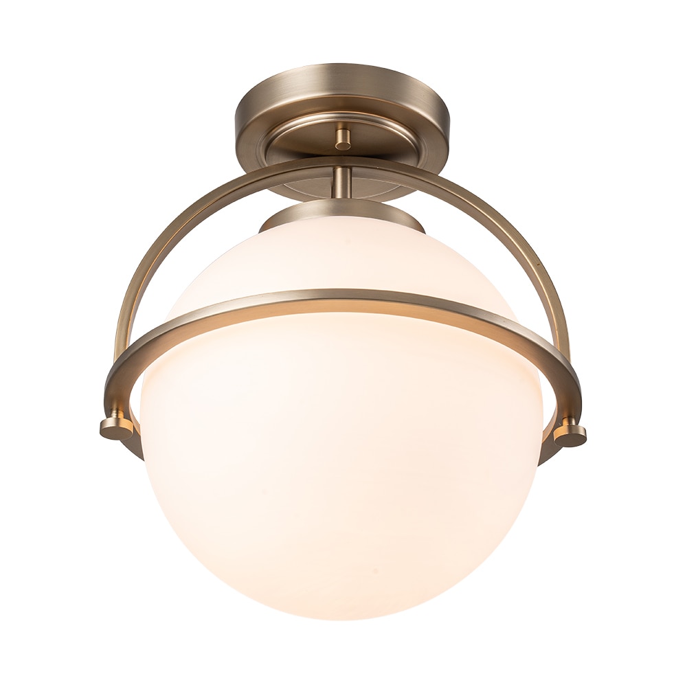 HUOKU PD1049461 Golo 1 -Light 11.4-in Oil rubbed Bronze Flush Mount Light
