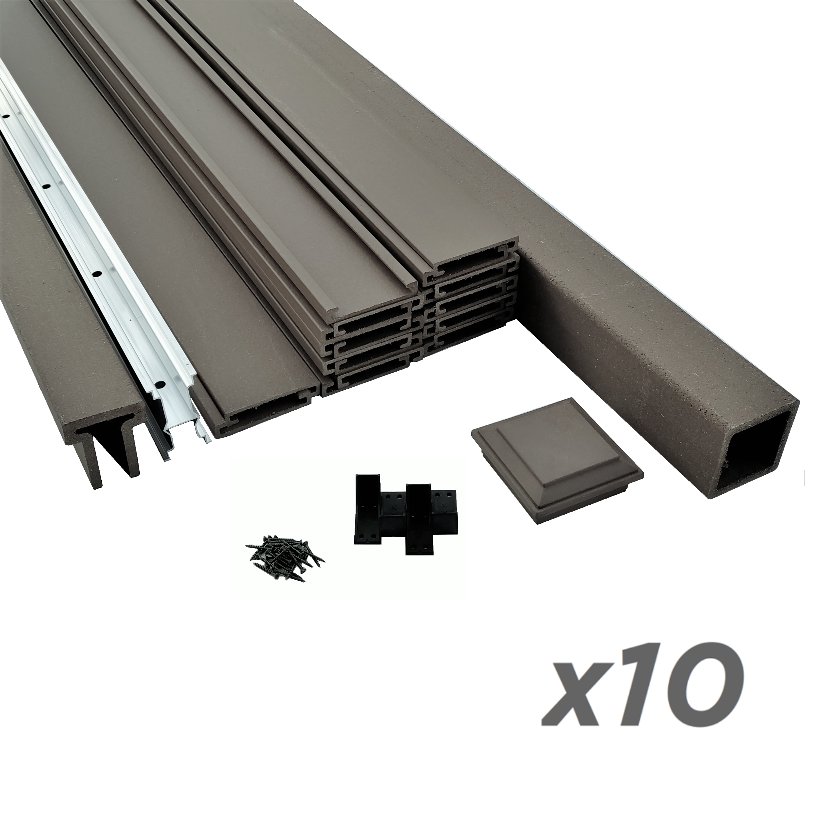 Trex Fencing TFS-WG-PPC8HX8W-10PK Composite-Fence-Panels - View #2