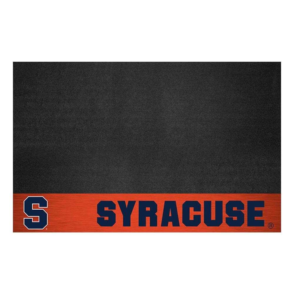FANMATS 27584 Syracuse Orange NCAA Grill Mat Black Vinyl Rectangular Grill Mat