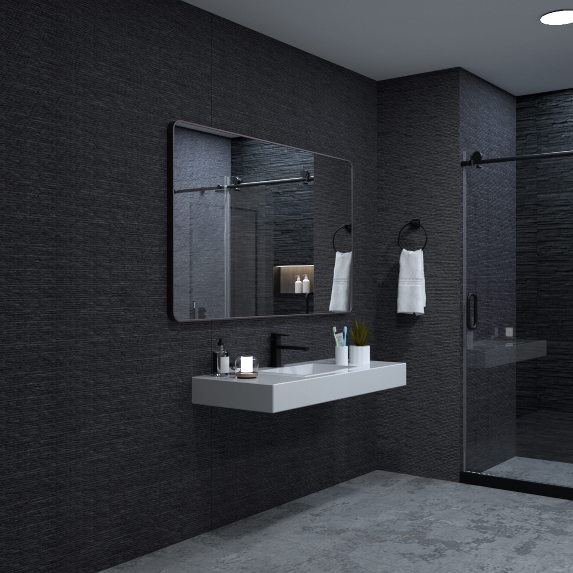 ExBrite FUBM6036ORB Framed-Bath-Mirrors - View #9