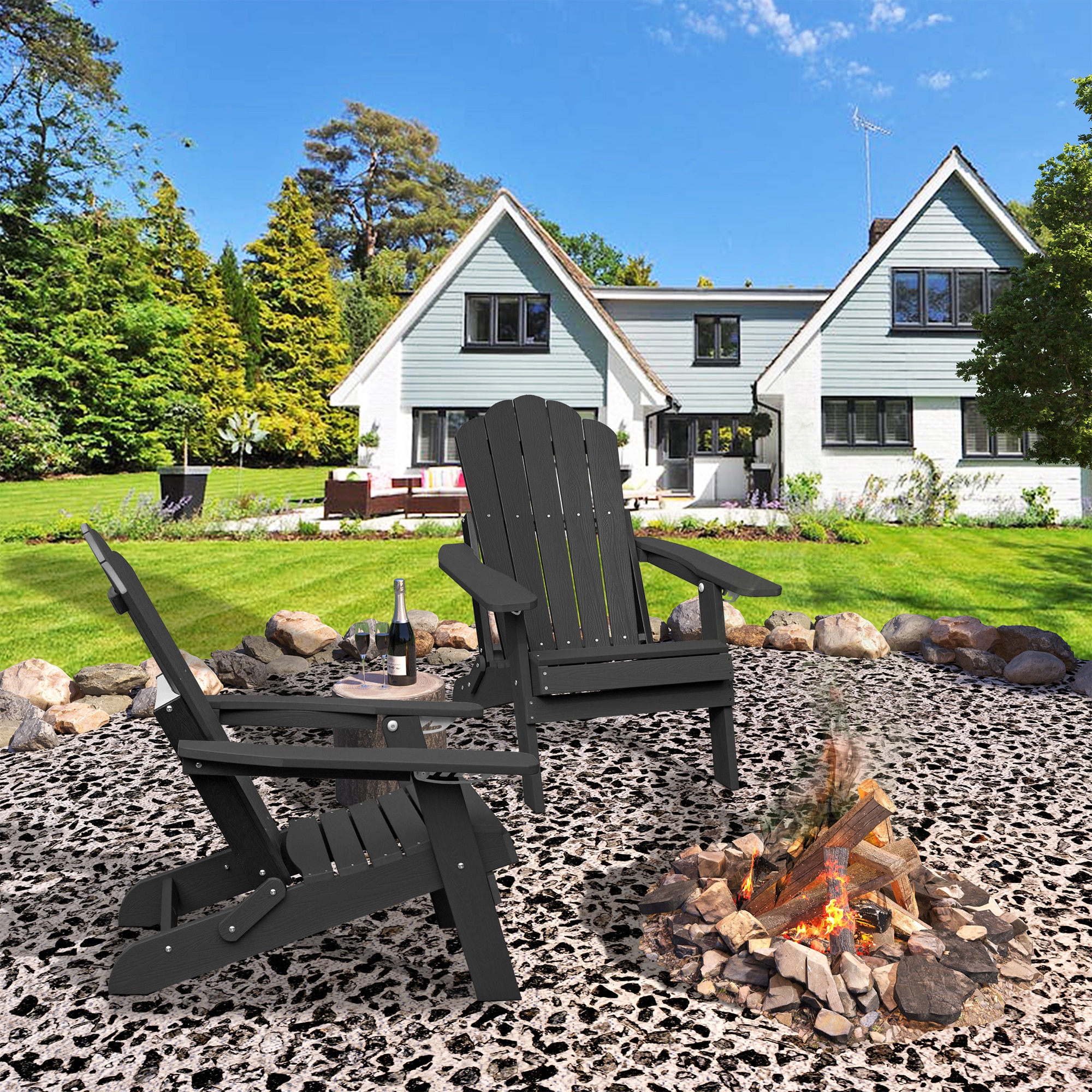 Clihome CL-ZD16-BL Patio-Chairs - View #3