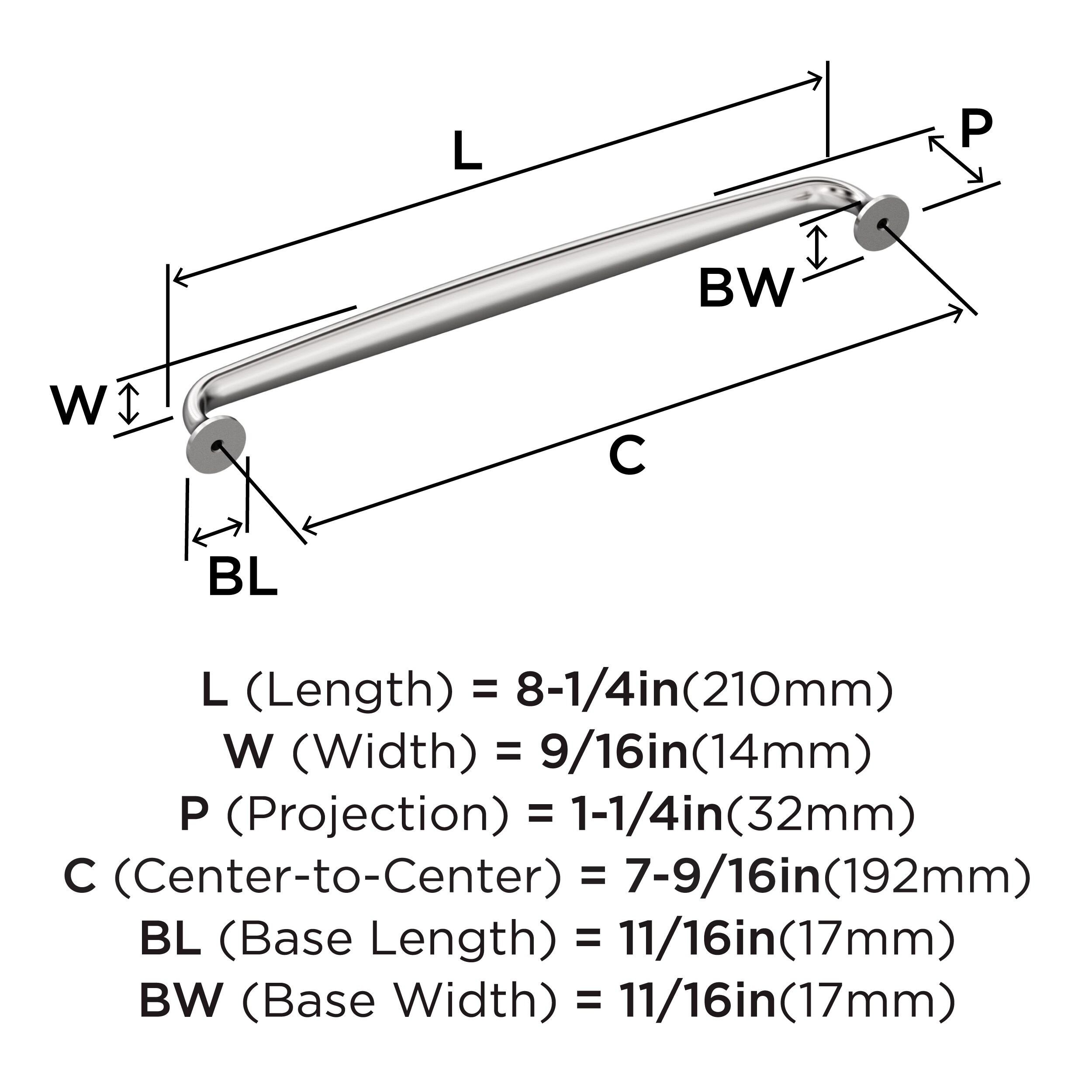 Amerock BP3698626 Cabinet-Pulls - View #4