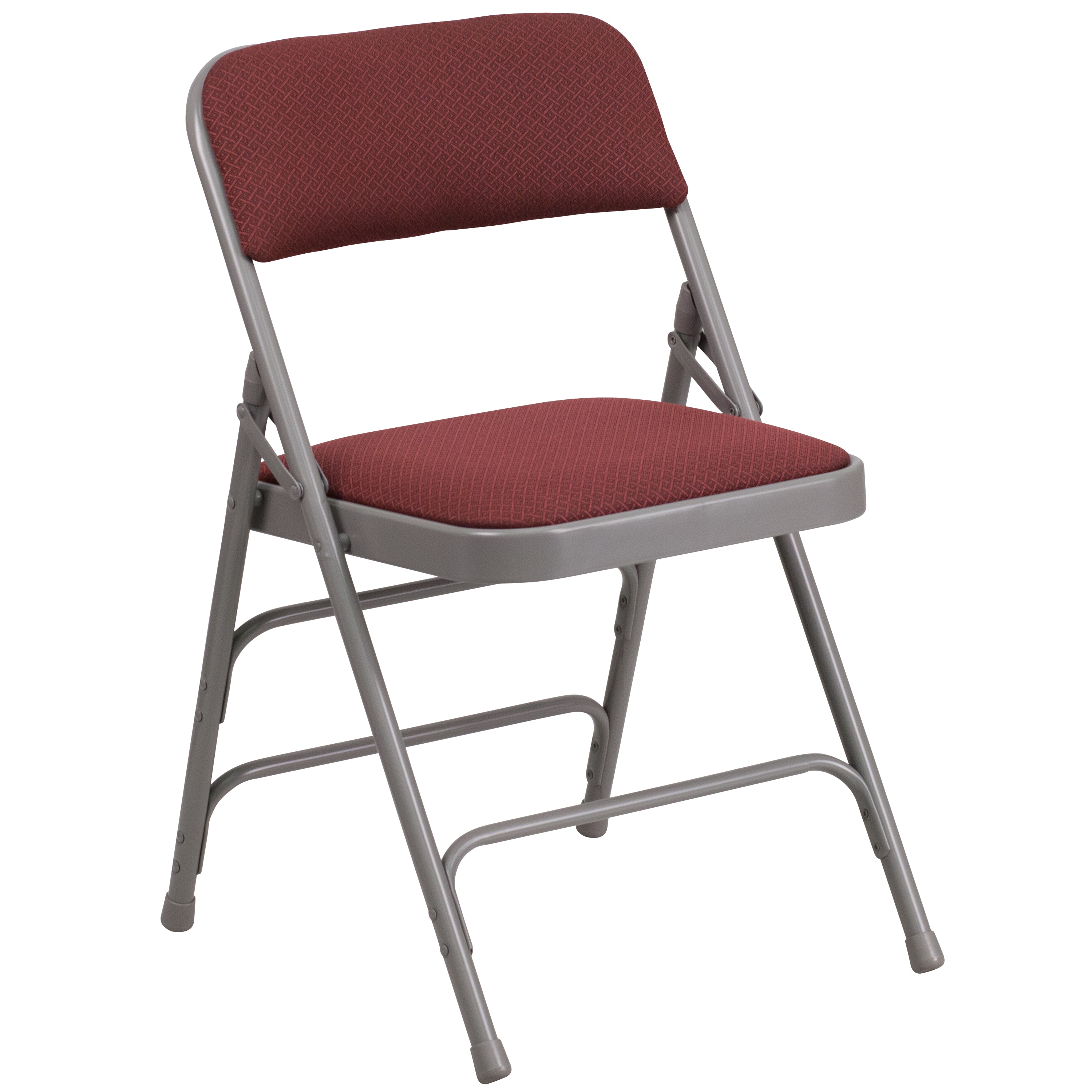 Flash Furniture 889142011798 Burgundy Patterned Commercial/Residential Standard Folding Chair with Upholstered Seat ( Outdoor )