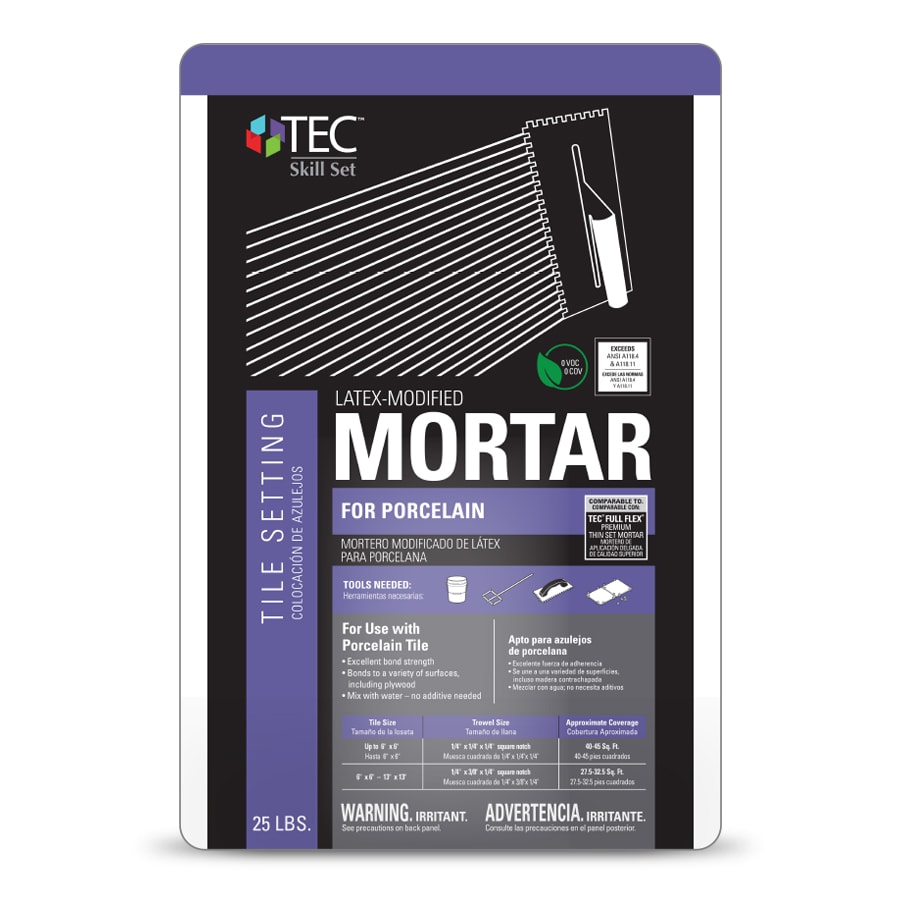 TEC 7060123025 White Thinset Tile Mortar (25-lb)