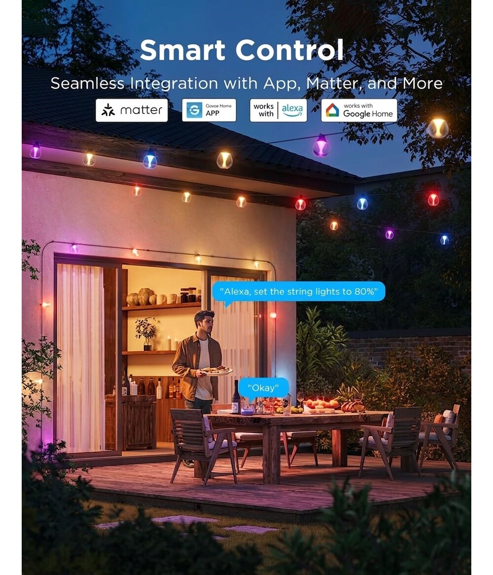 Afoxsos LAF0420S02 Patio-String-Lights - View #4