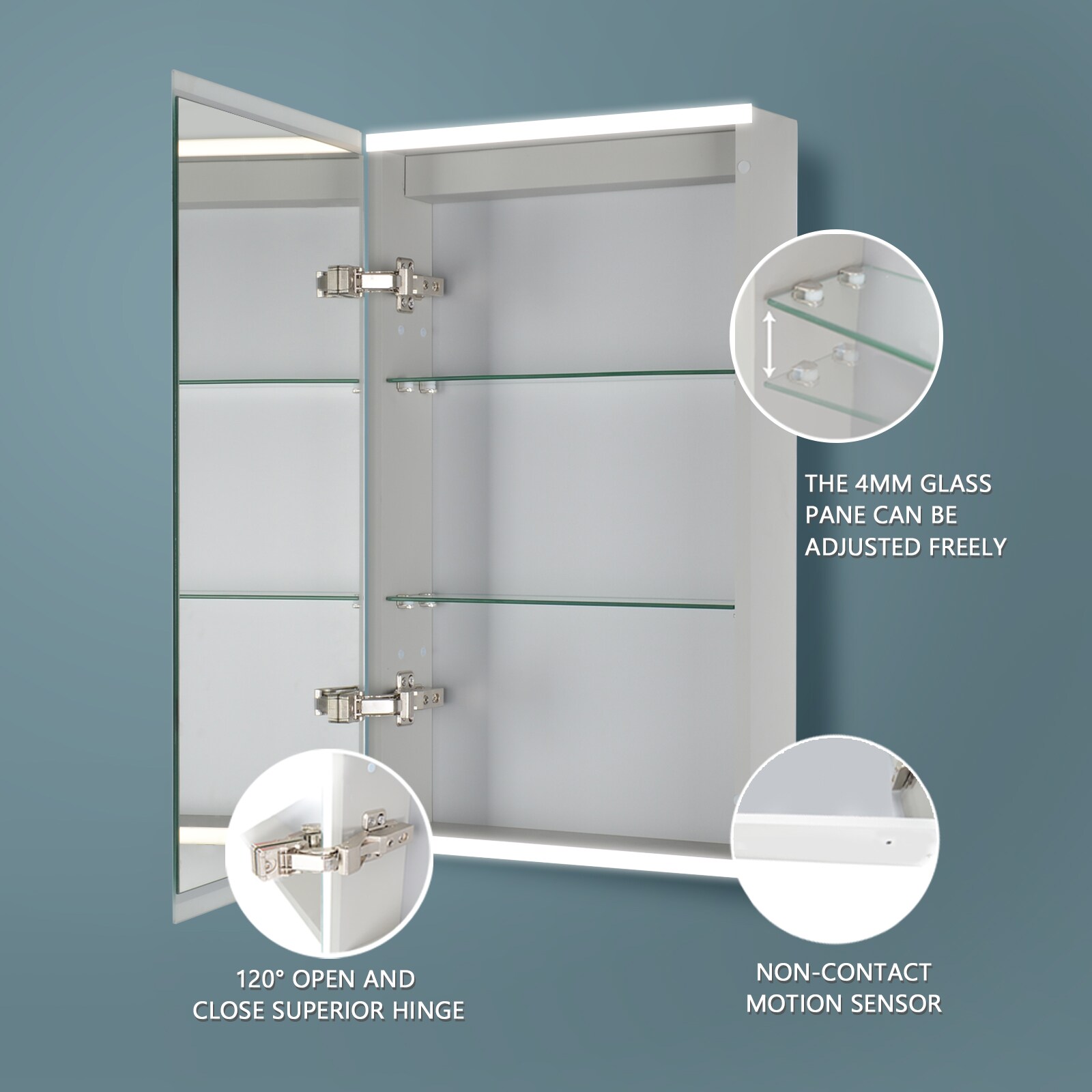 ExBrite JS-MC-2026-001 Bathroom-Medicine-Cabinets - View #3