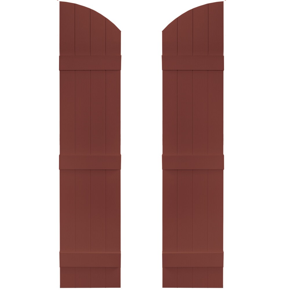 Vantage V5931461027 13.875-in W x 61-in H Cambridge Red Board and batten Exterior Shutters ( 1 -Pack )