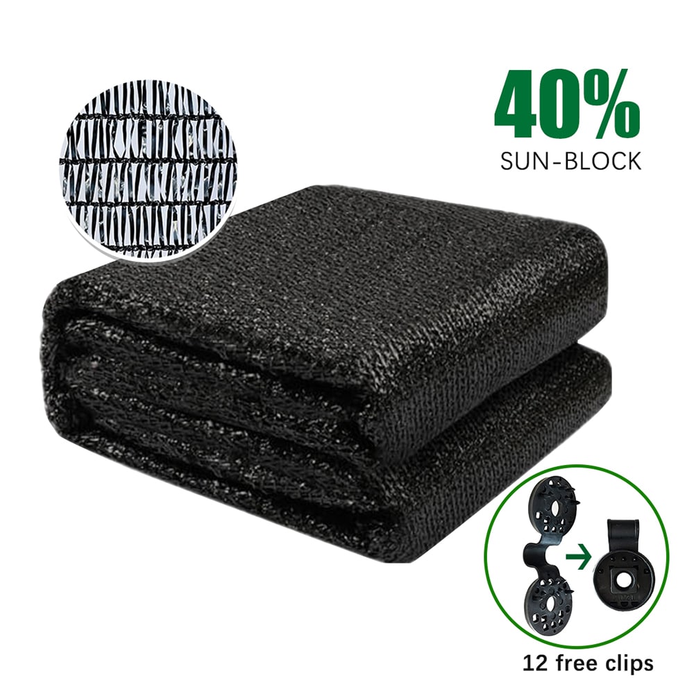 Agfabric SDR4010012B shade cloth 10-ft x 12-ft Black Shade fabric