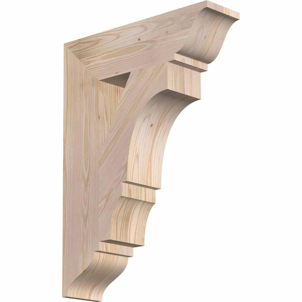 Ekena Millwork BKT06X22X30BOA01SDF Balboa traditional smooth 5-1/2-in x 22-in x 30-in Douglas fir Brown Wood Standard bracket