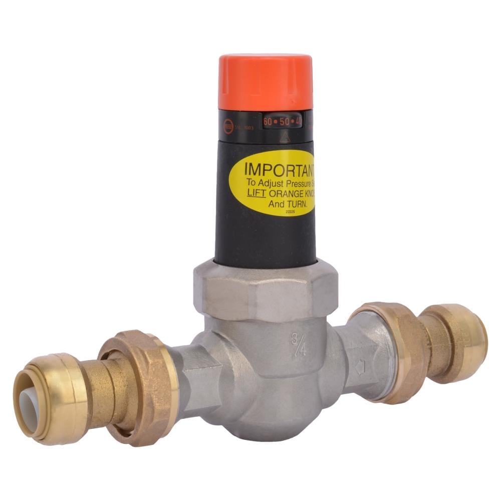 Cash Acme 23955-0045 3/4-in Push-to-connect Stainless steel Pressure regulator valve