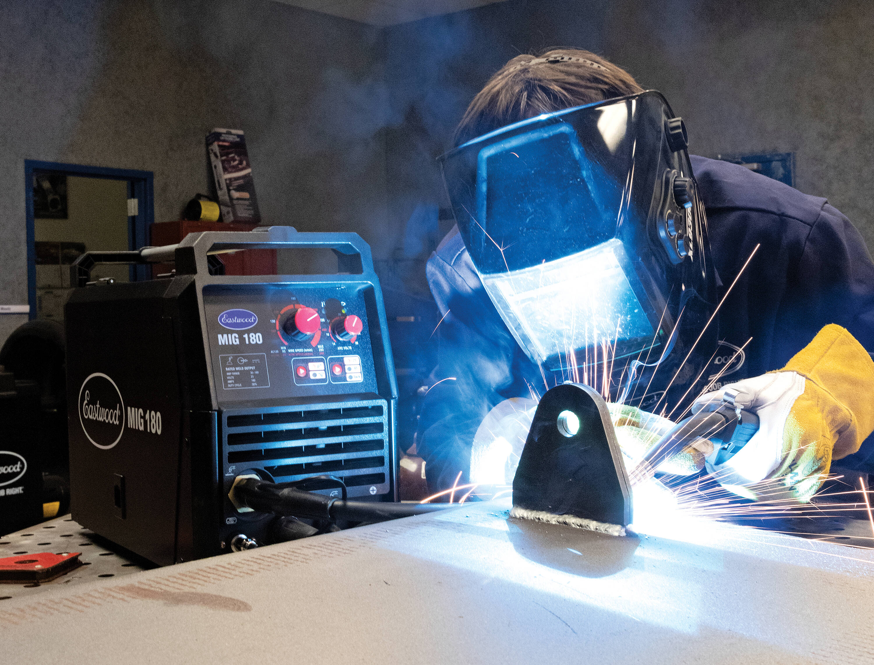 Eastwood 180 Amp MIG Welder Welds Mild and Stainless Steel 24 Gauge