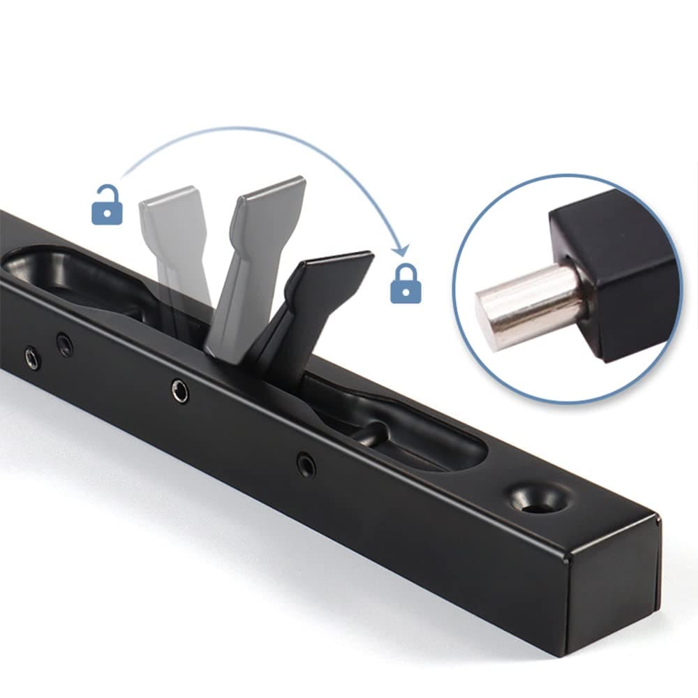 Vrbgify 6 Inch Door Flush Bolt Latch 2 Pack Stainless Steel Spring ...