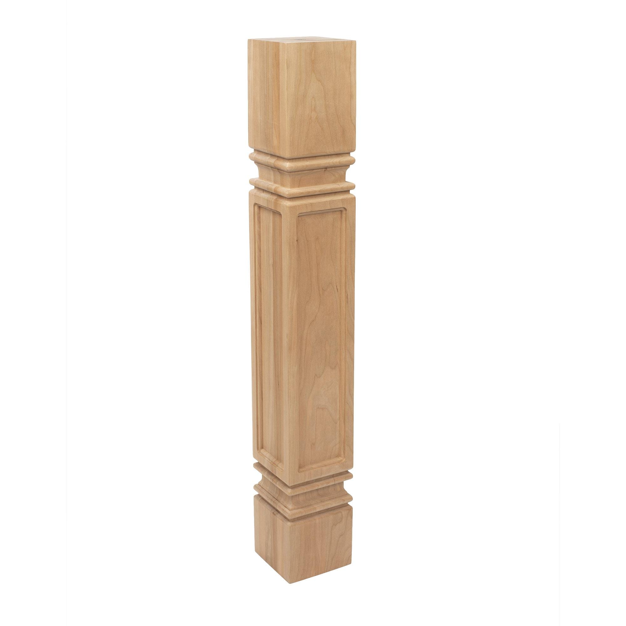 35.25" High Cherry Wood Mission Style Island Leg