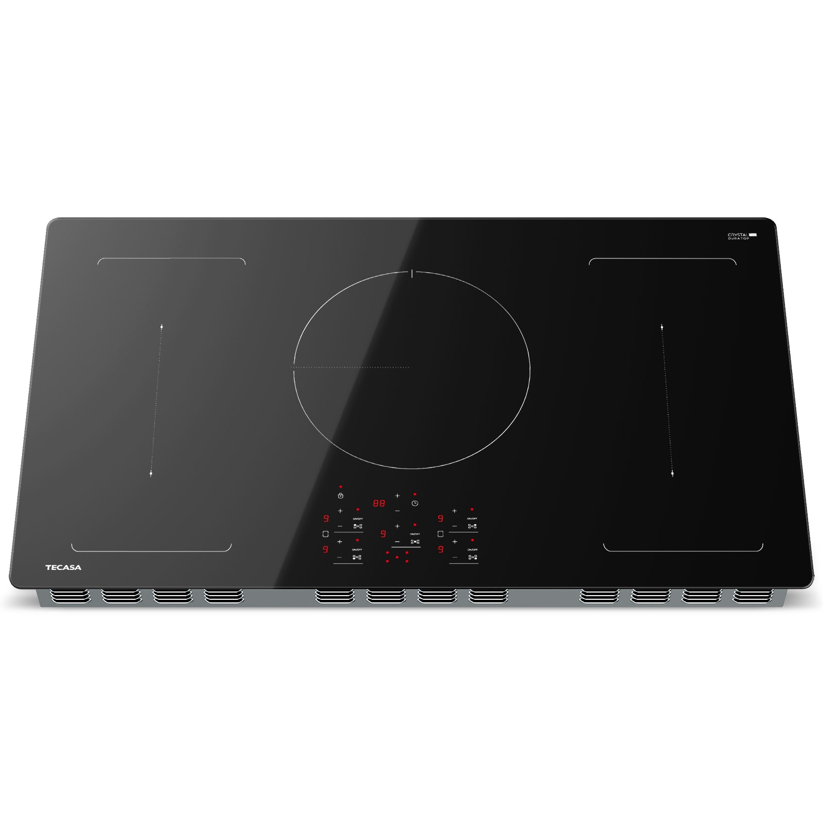 Tecasa MT-C510065 Megawatt 36 in. 5 Burners Induction, Black, Boost Function 36-in 5 burners Black Induction Cooktop