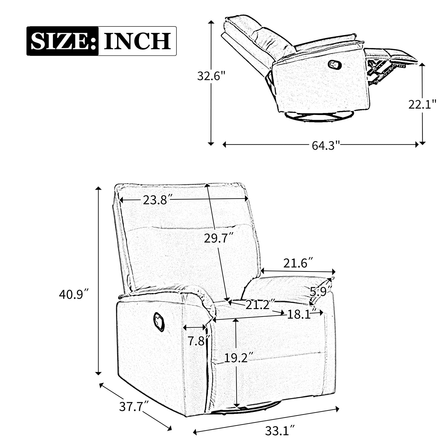 GZMR GZ-N71998 recliners - View #12